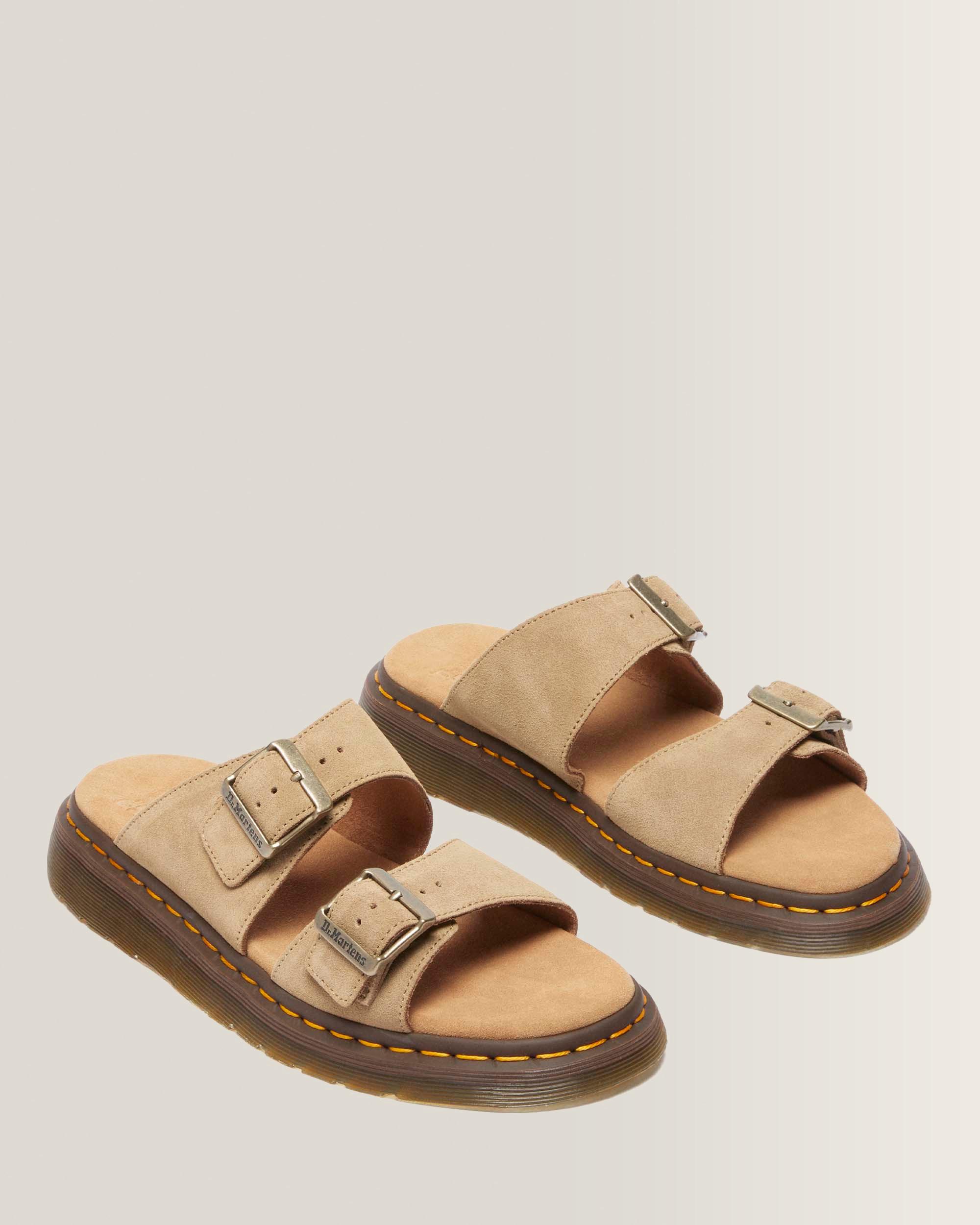 Josef Suede Slide Sandals