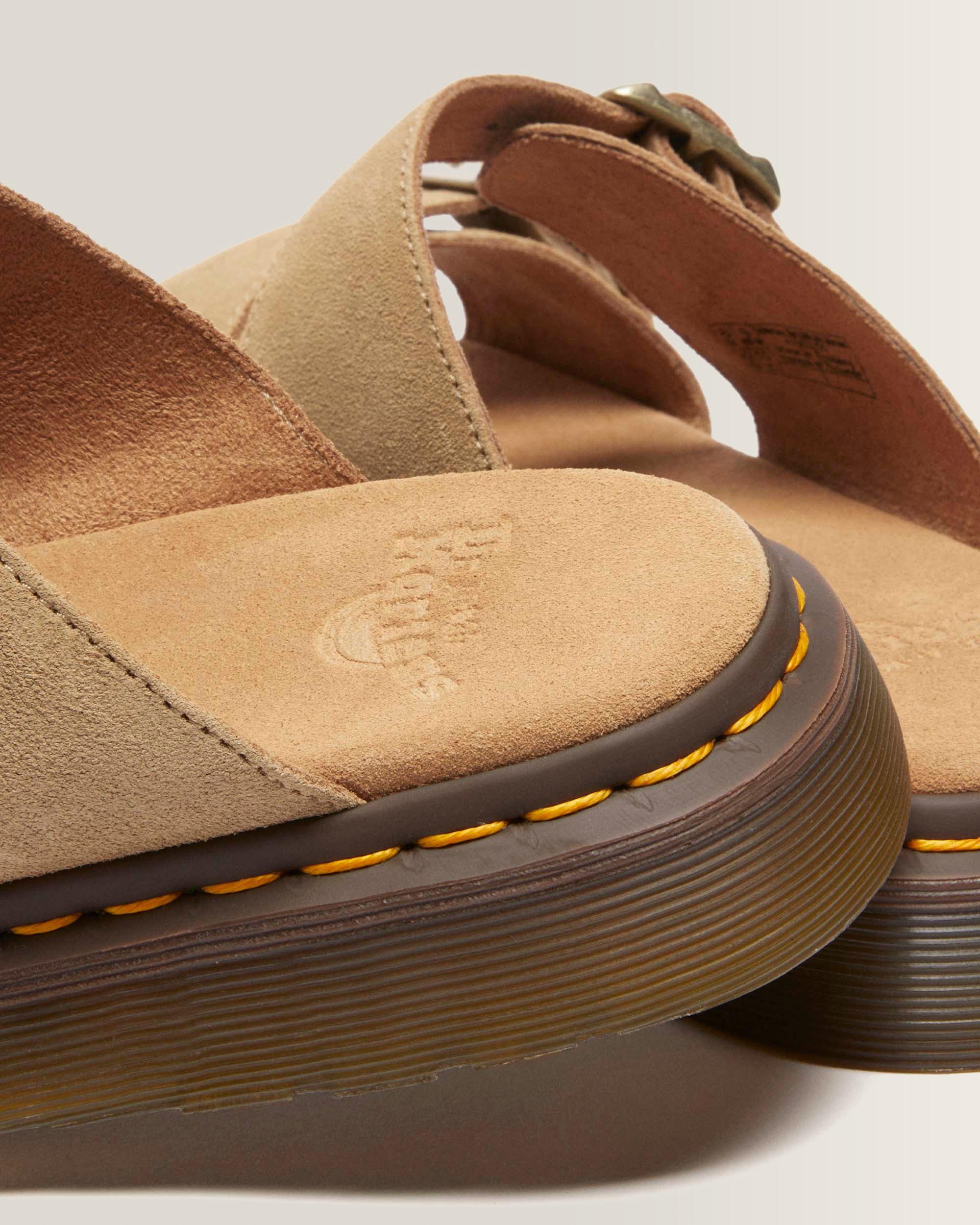 Josef Suede Slide Sandals