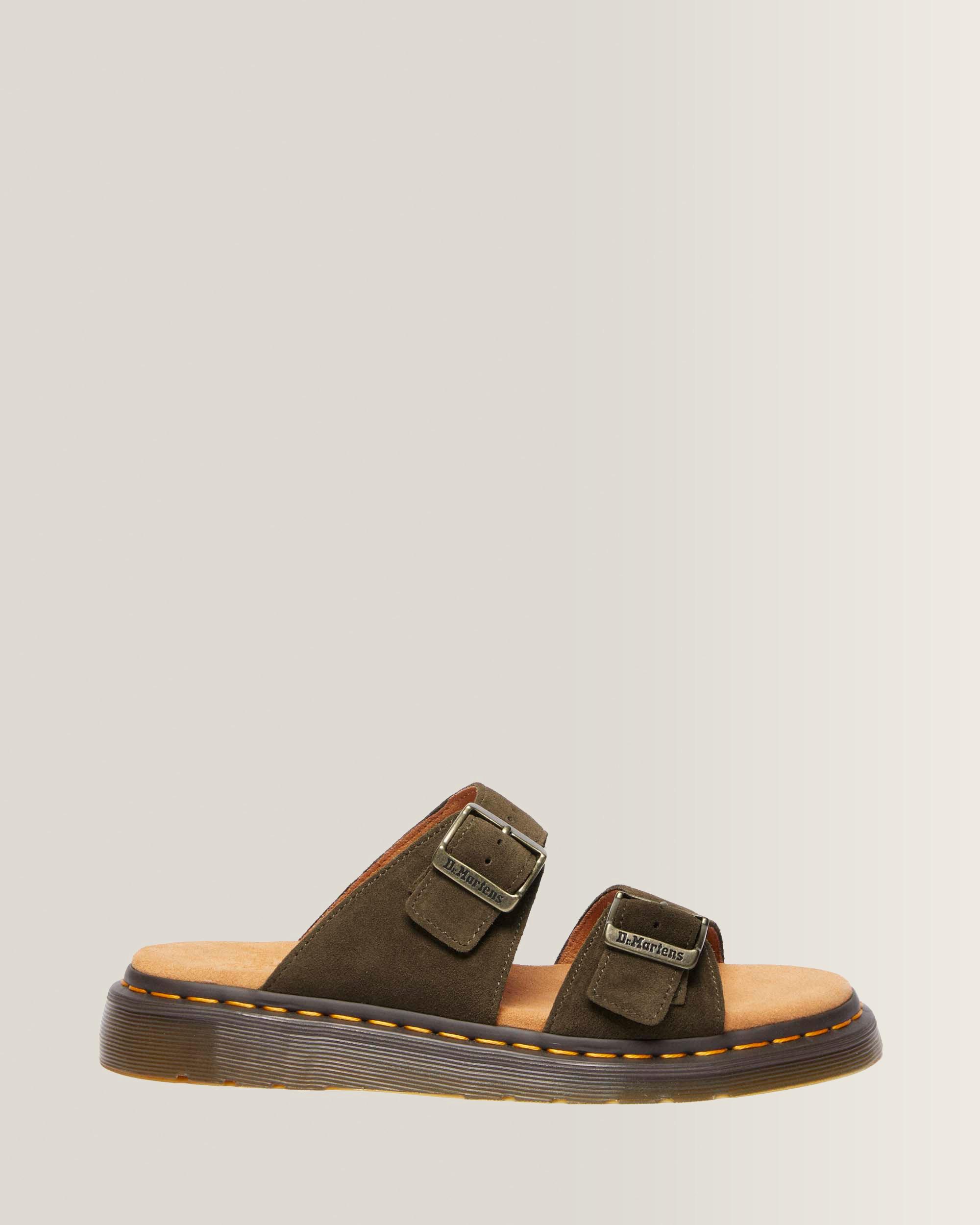 Josef Suede Slide Sandals