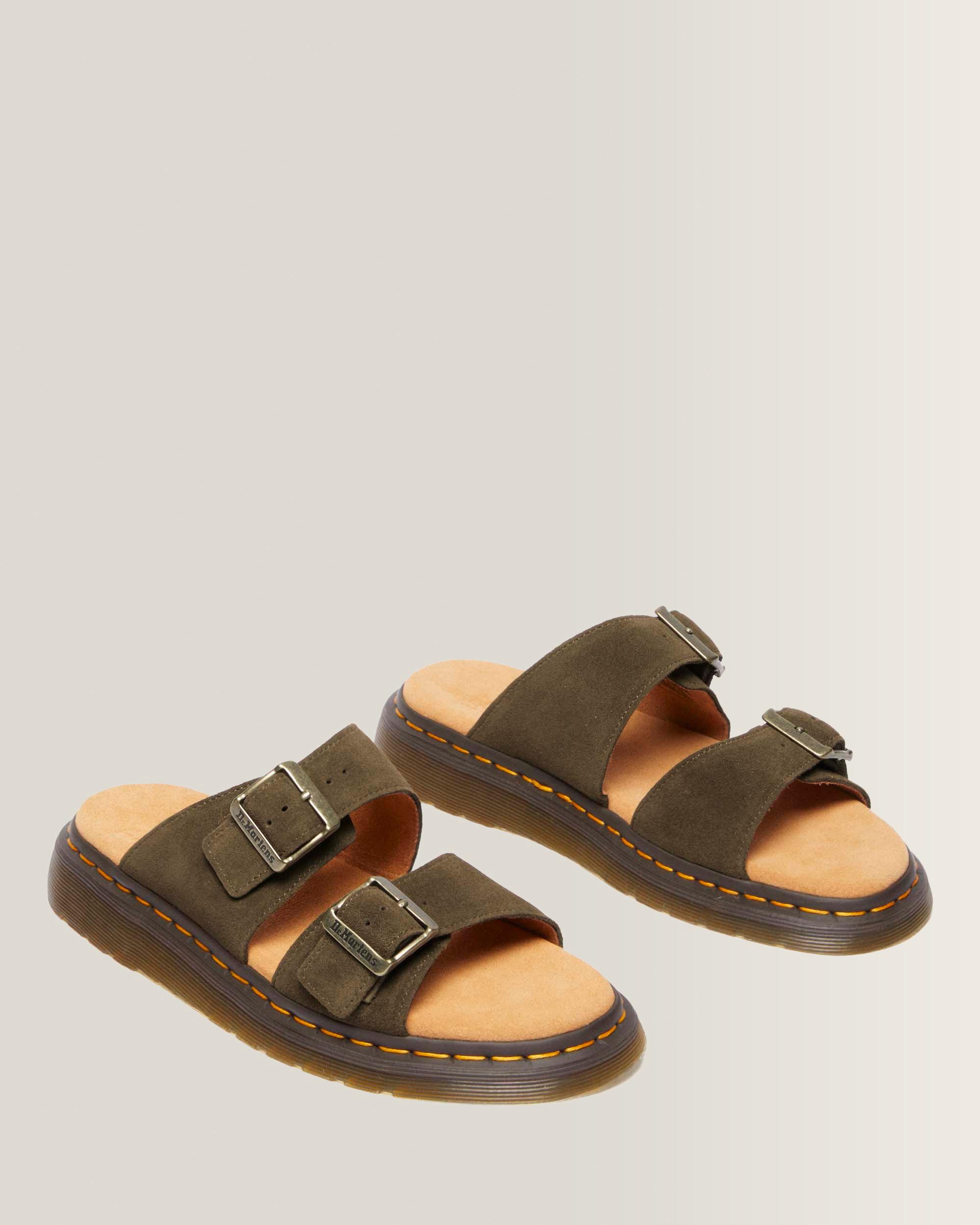 Josef Suede Slide Sandals