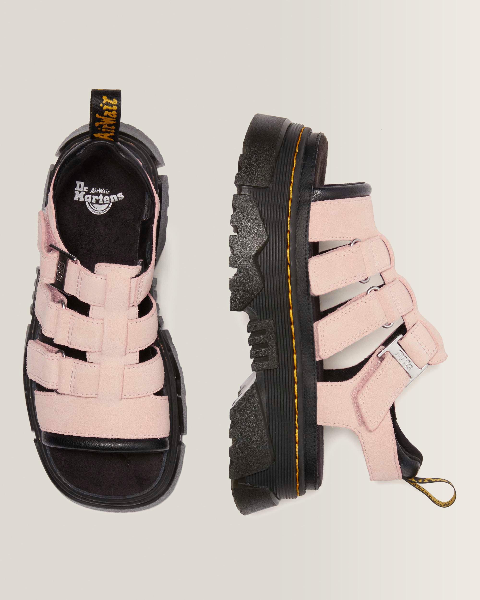 Mattison 3 Strap Sandals in Powder Pink | Dr. Martens™