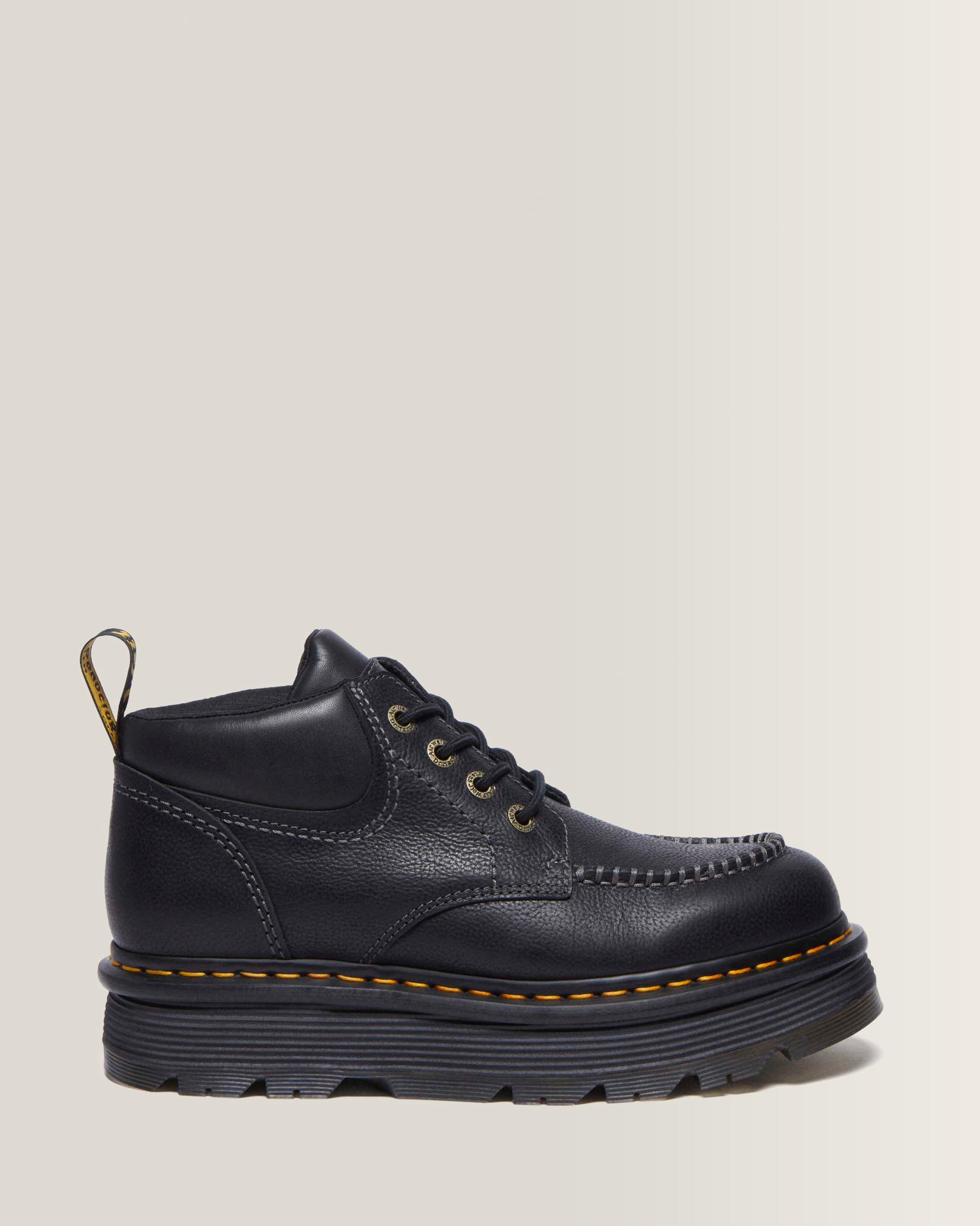 Zebzag Leder Casual 4-Ösen Schnürstiefel