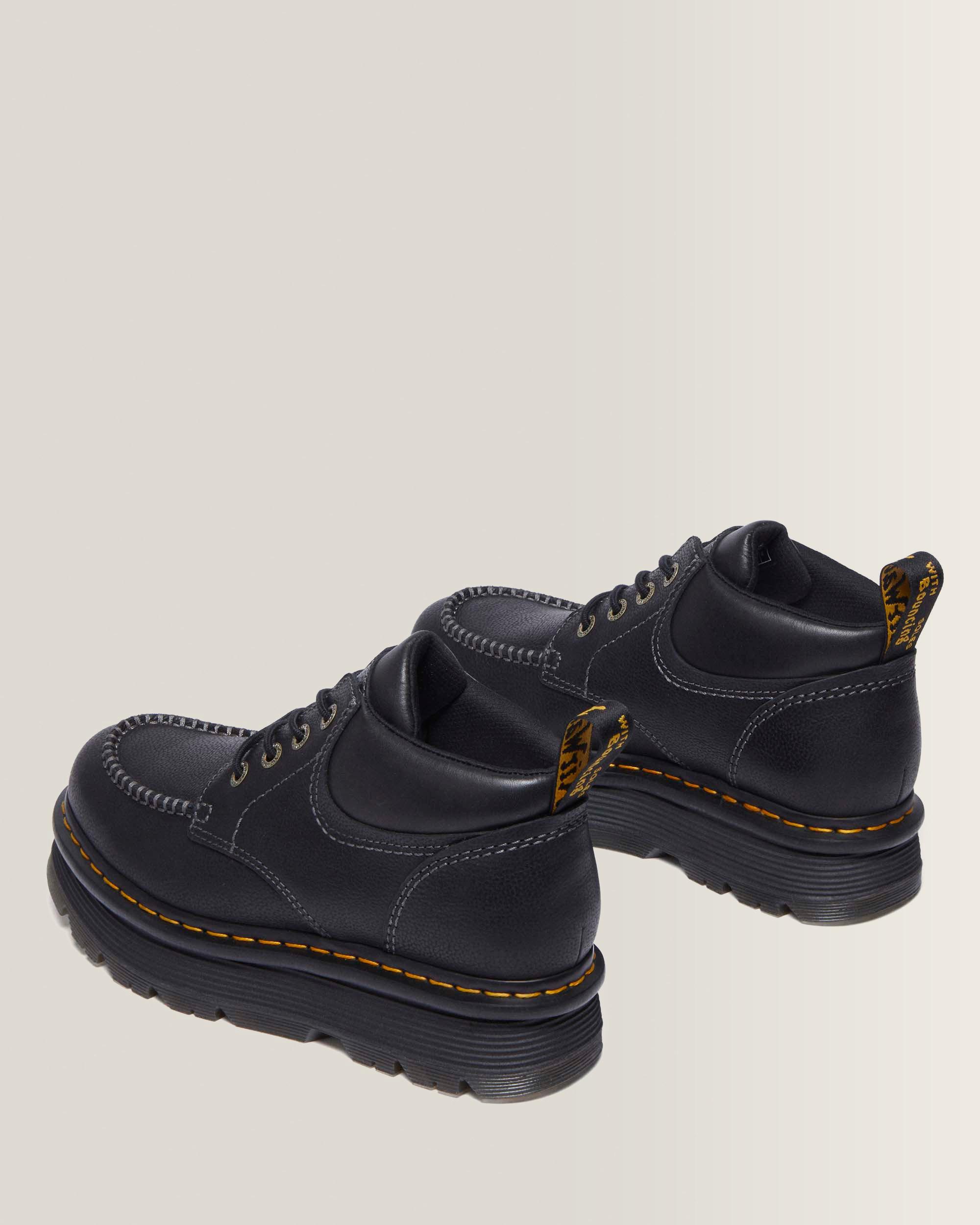 Zebzag Leder Casual 4-Ösen Schnürstiefel