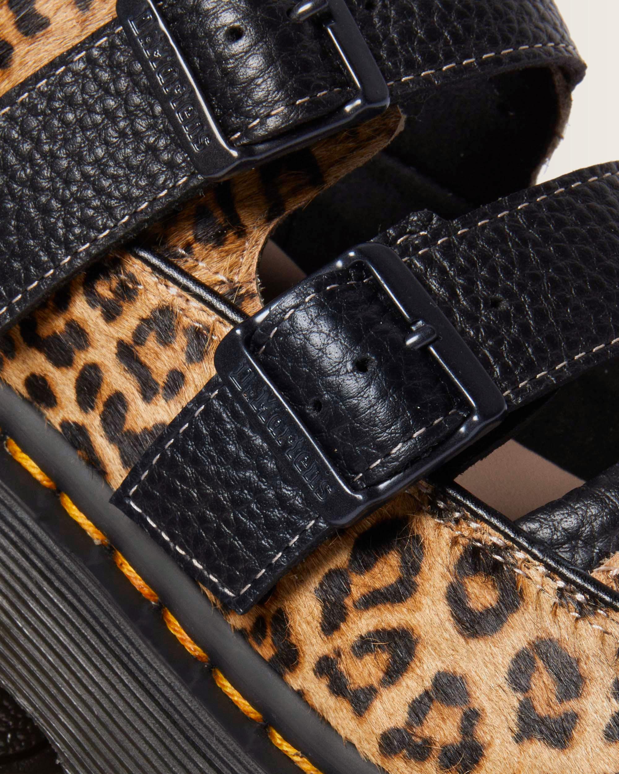 Buzz Leopard Mary Jane Shoes in Light Tan | Dr. Martens™