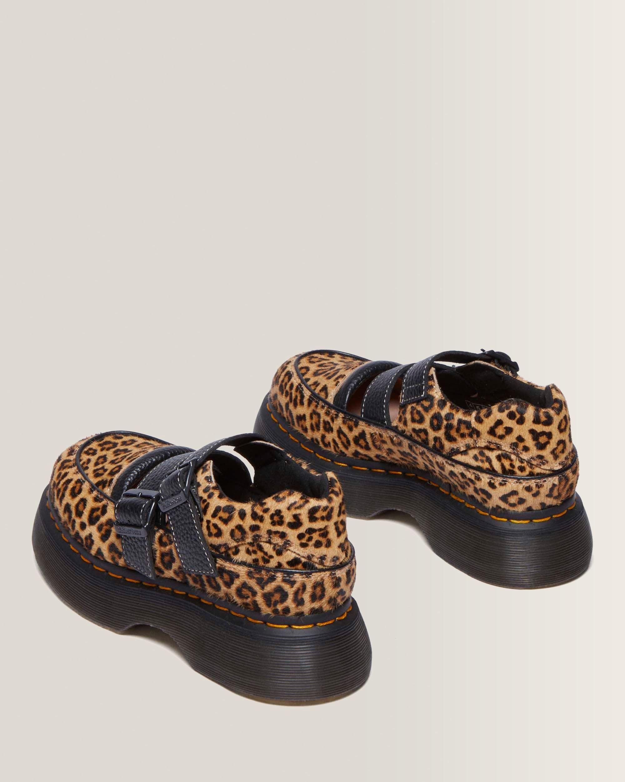 Buzz Leopard Mary Jane Shoes in Light Tan | Dr. Martens™