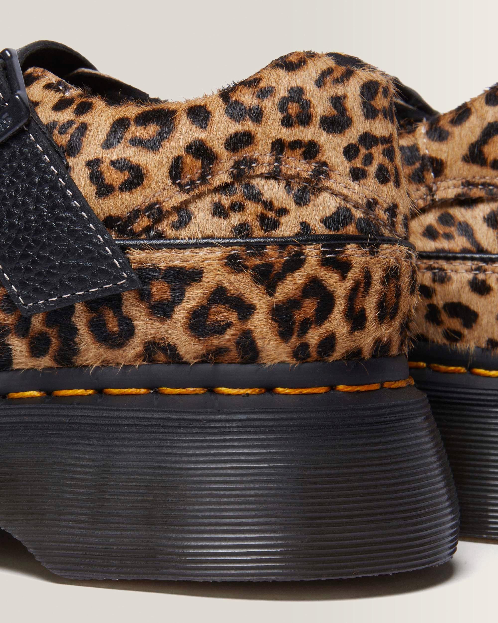Buzz Leopard Mary Jane Shoes in Light Tan | Dr. Martens™