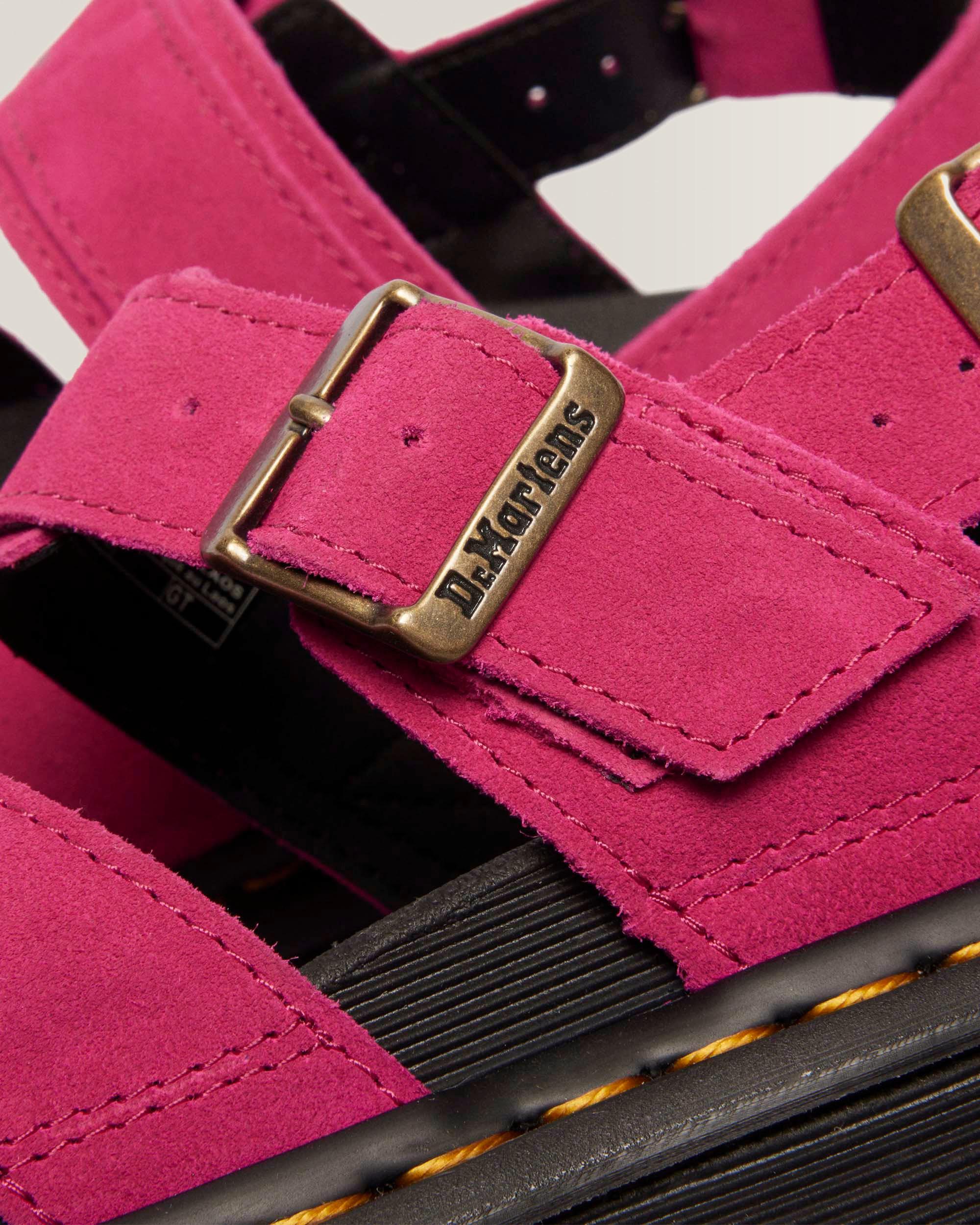 VOSS II SUEDE SANDALS in FUCHSIA PINK | Dr. Martens™