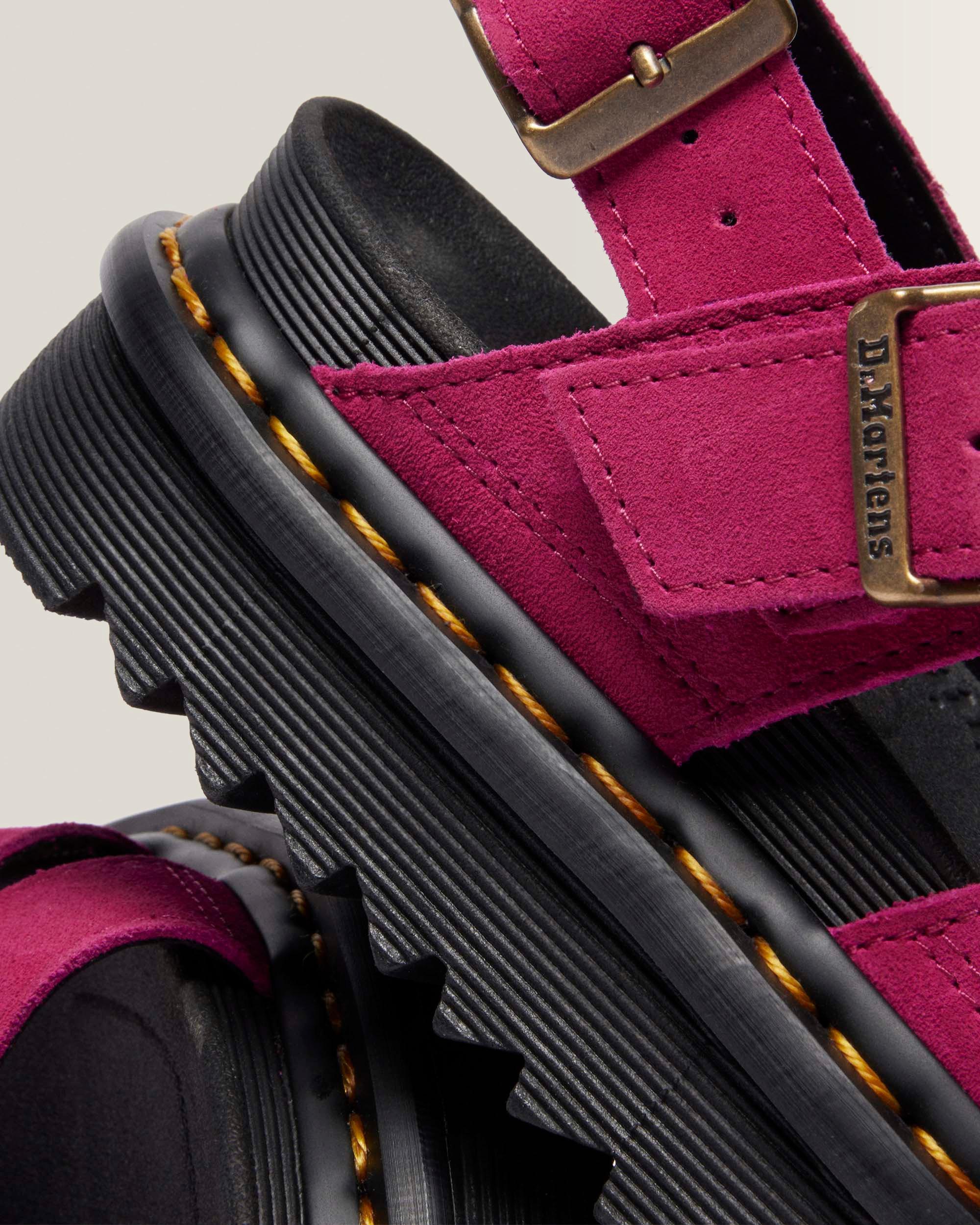 VOSS II SUEDE SANDALS in FUCHSIA PINK | Dr. Martens™