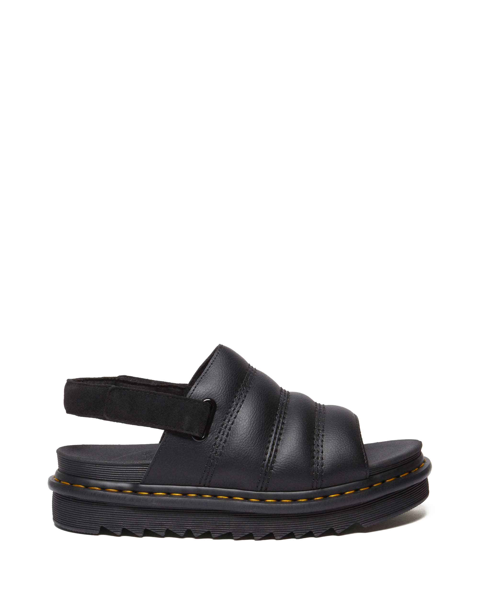 Kole Athena leather strap sandals in BLACK | Dr. Martens™