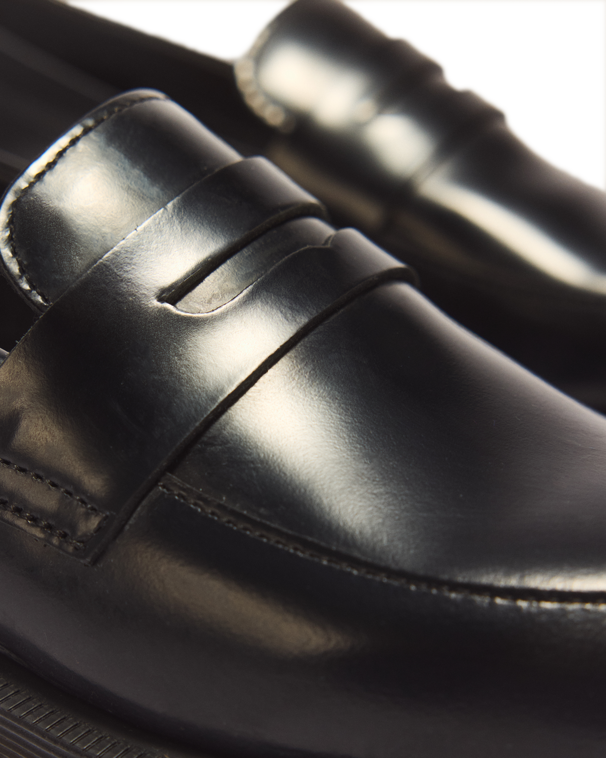Temara Polished Smooth Leather Loafers