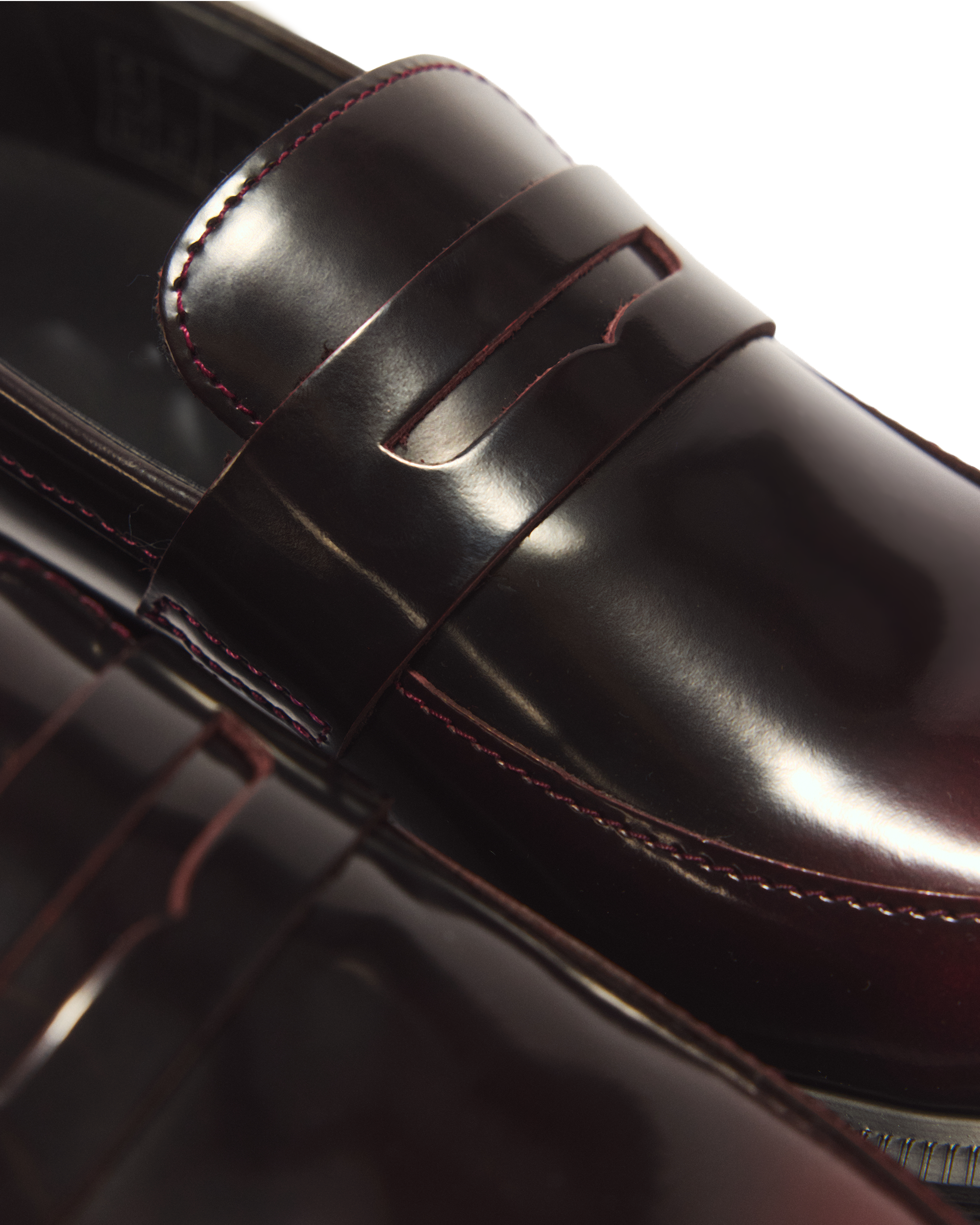 Temara Arcadia Leather Loafers in Cherry Red Arcadia | Dr. Martens™