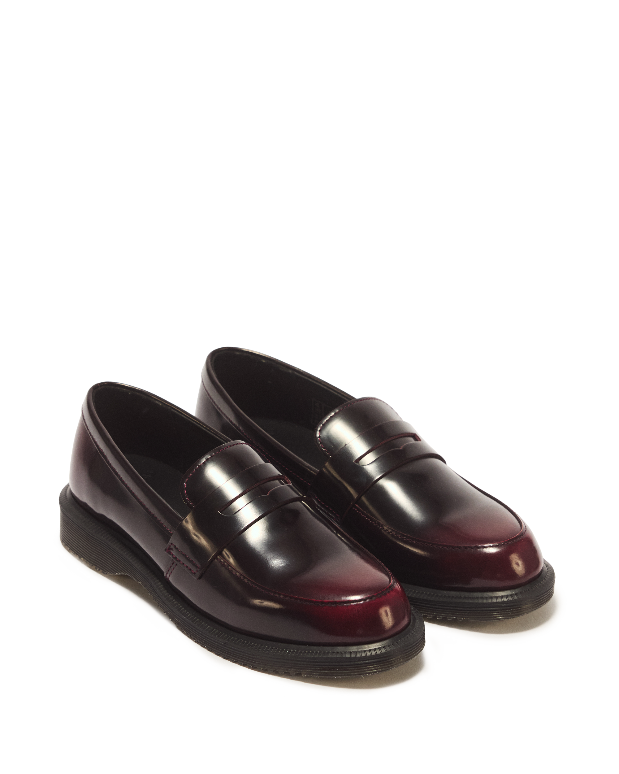 Temara Arcadia Leather Loafers in Cherry Red Arcadia | Dr. Martens™