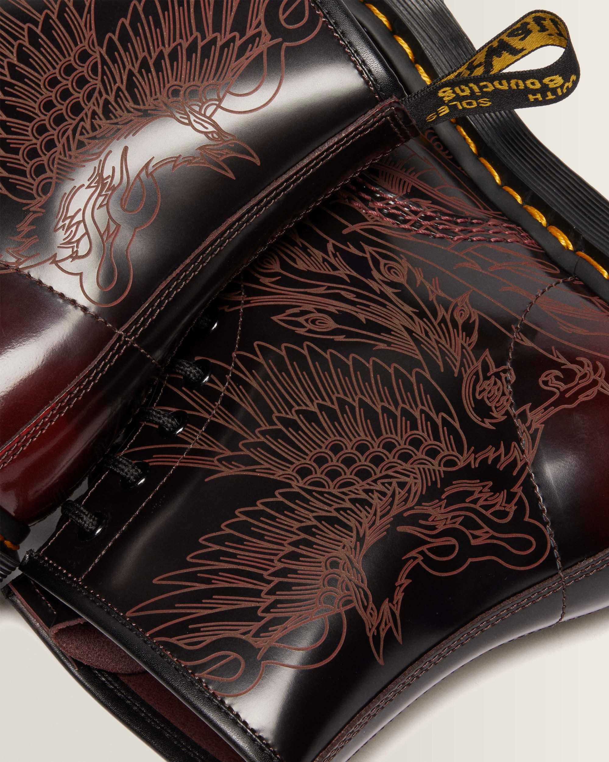 Boots 1460 Phoenix en cuir Arcadia Rub Off