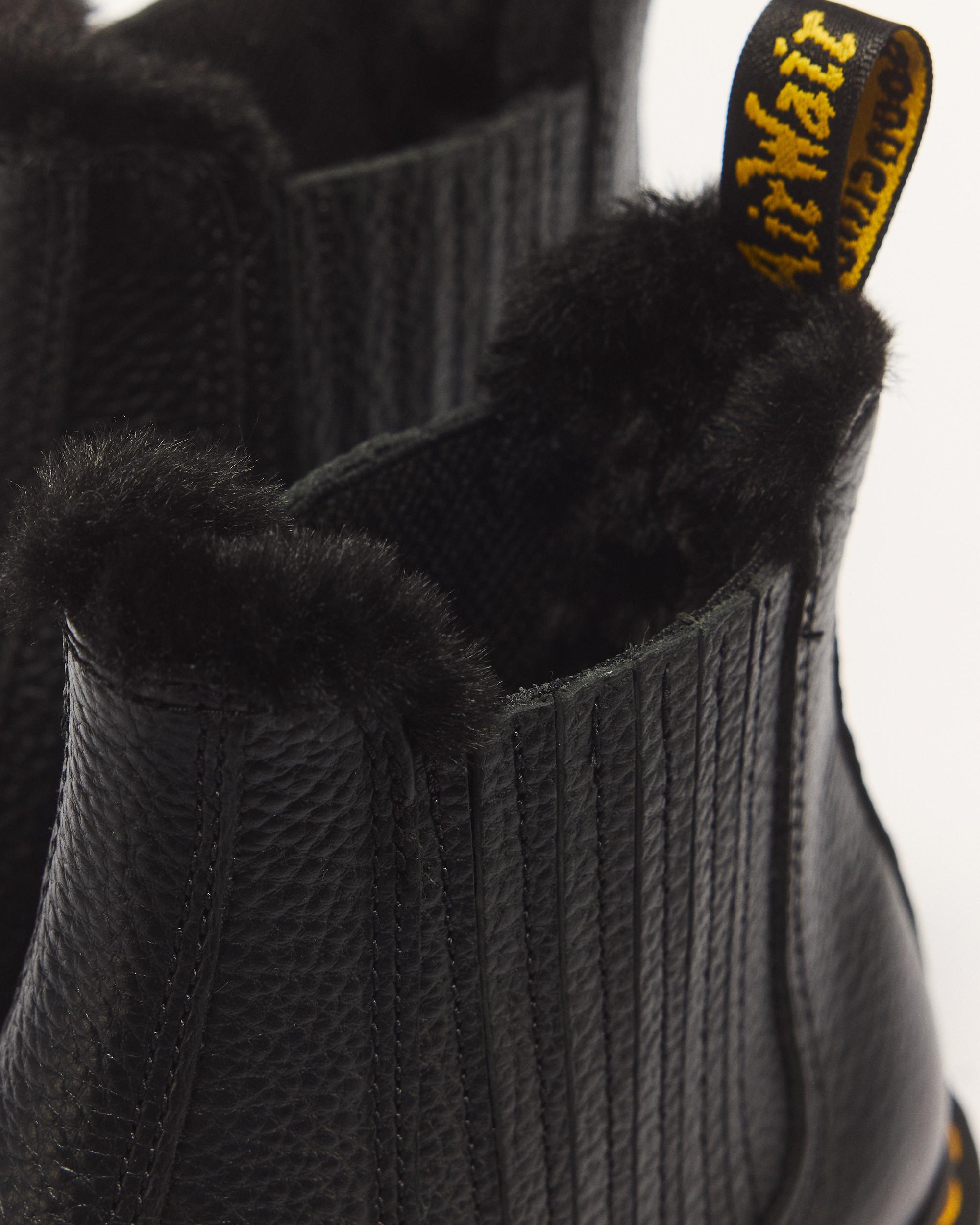 2976 LEONORE II FAUX FUR LINED SOFT LEATHER CHELSEA BOOTS