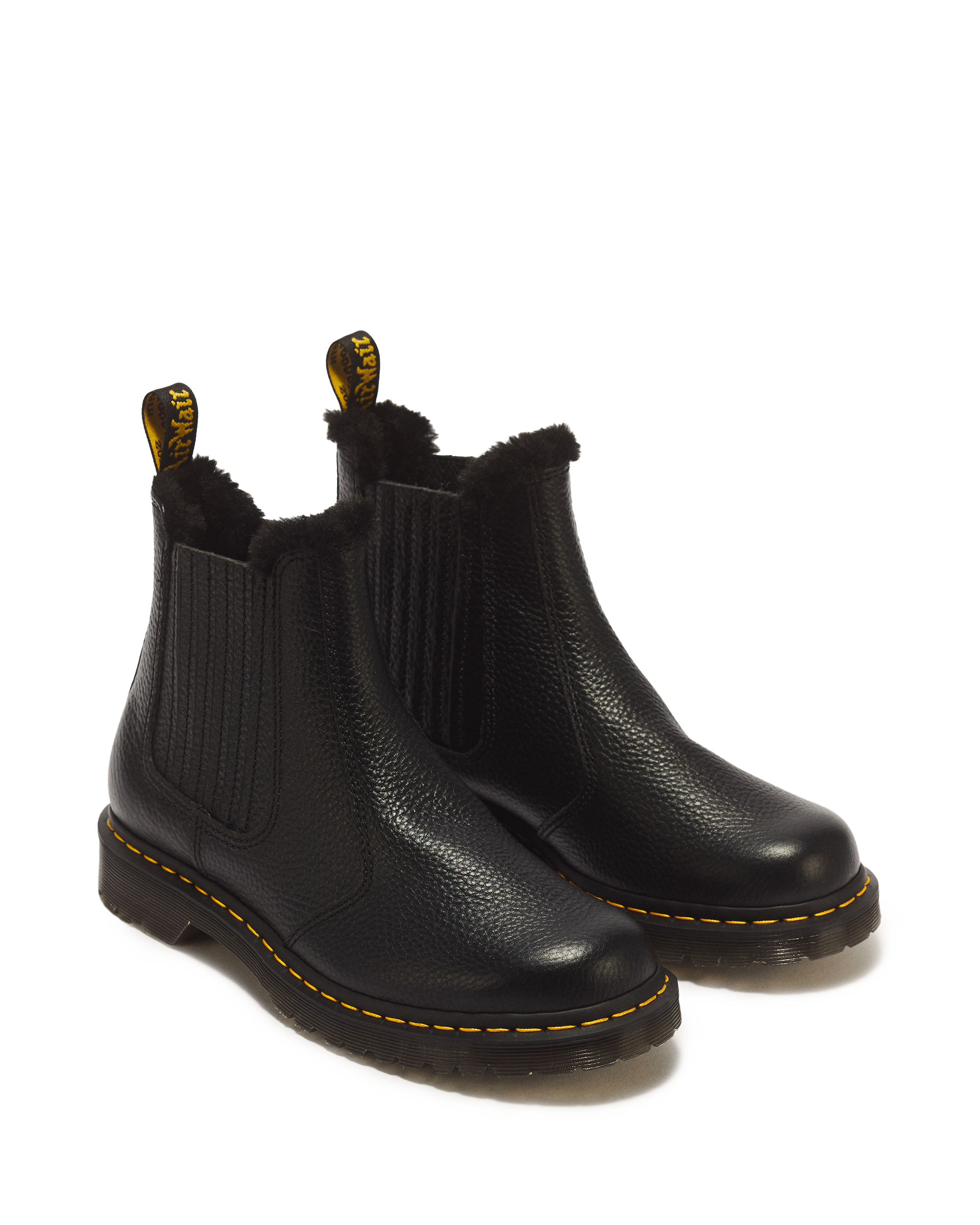 2976 LEONORE II FAUX FUR LINED SOFT LEATHER CHELSEA BOOTS