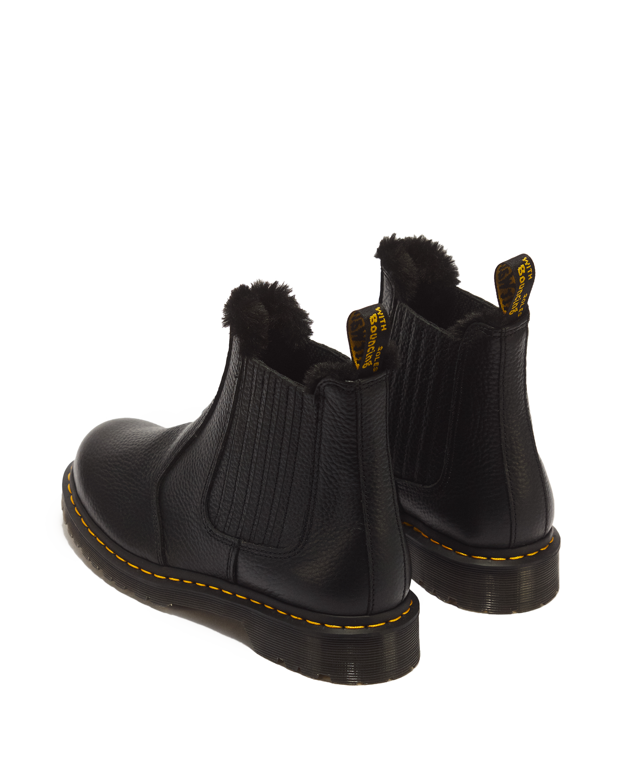 2976 LEONORE II FAUX FUR LINED SOFT LEATHER CHELSEA BOOTS