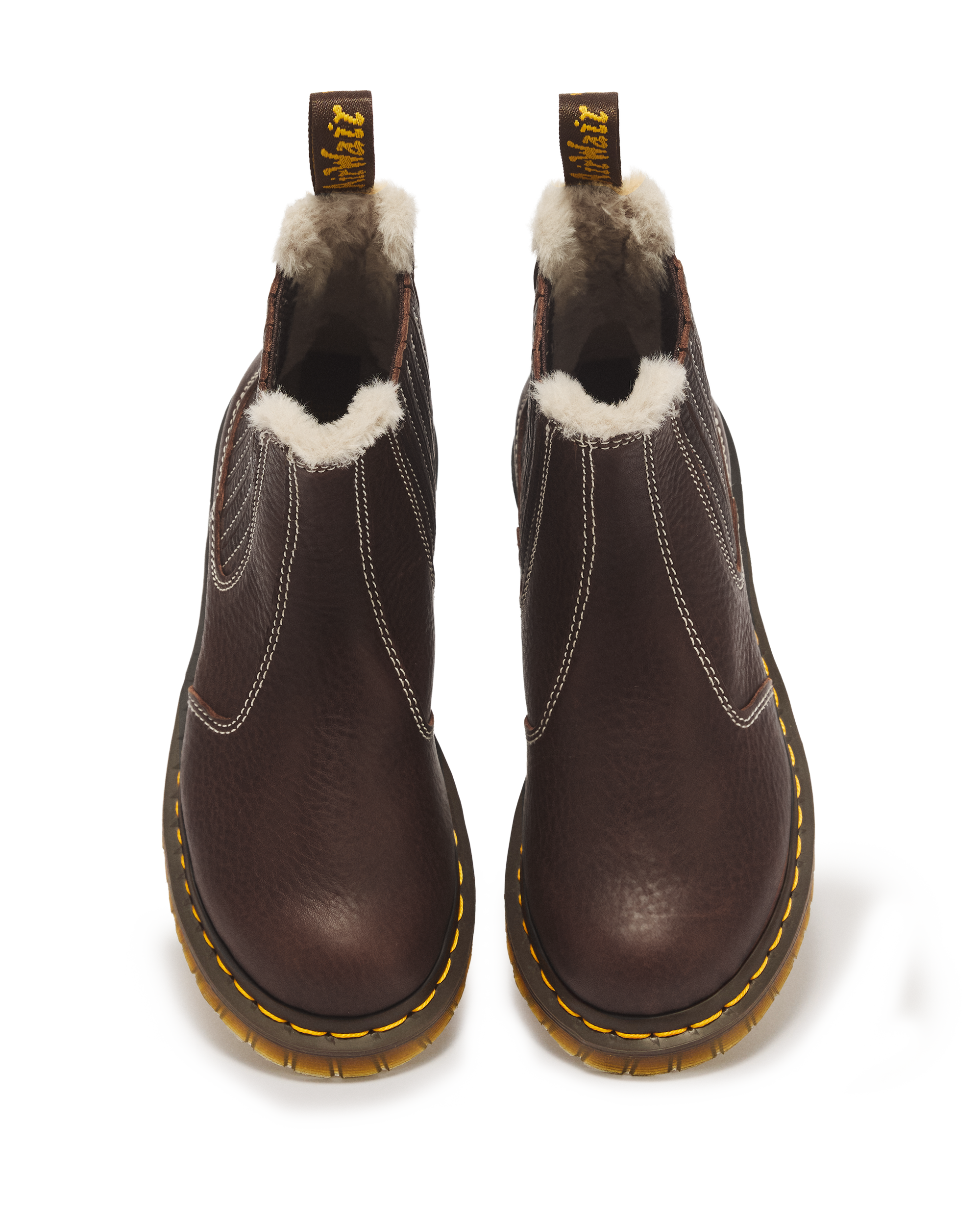 Botas Chelsea 2976 Leonore II de piel Grizzly con forro sintético