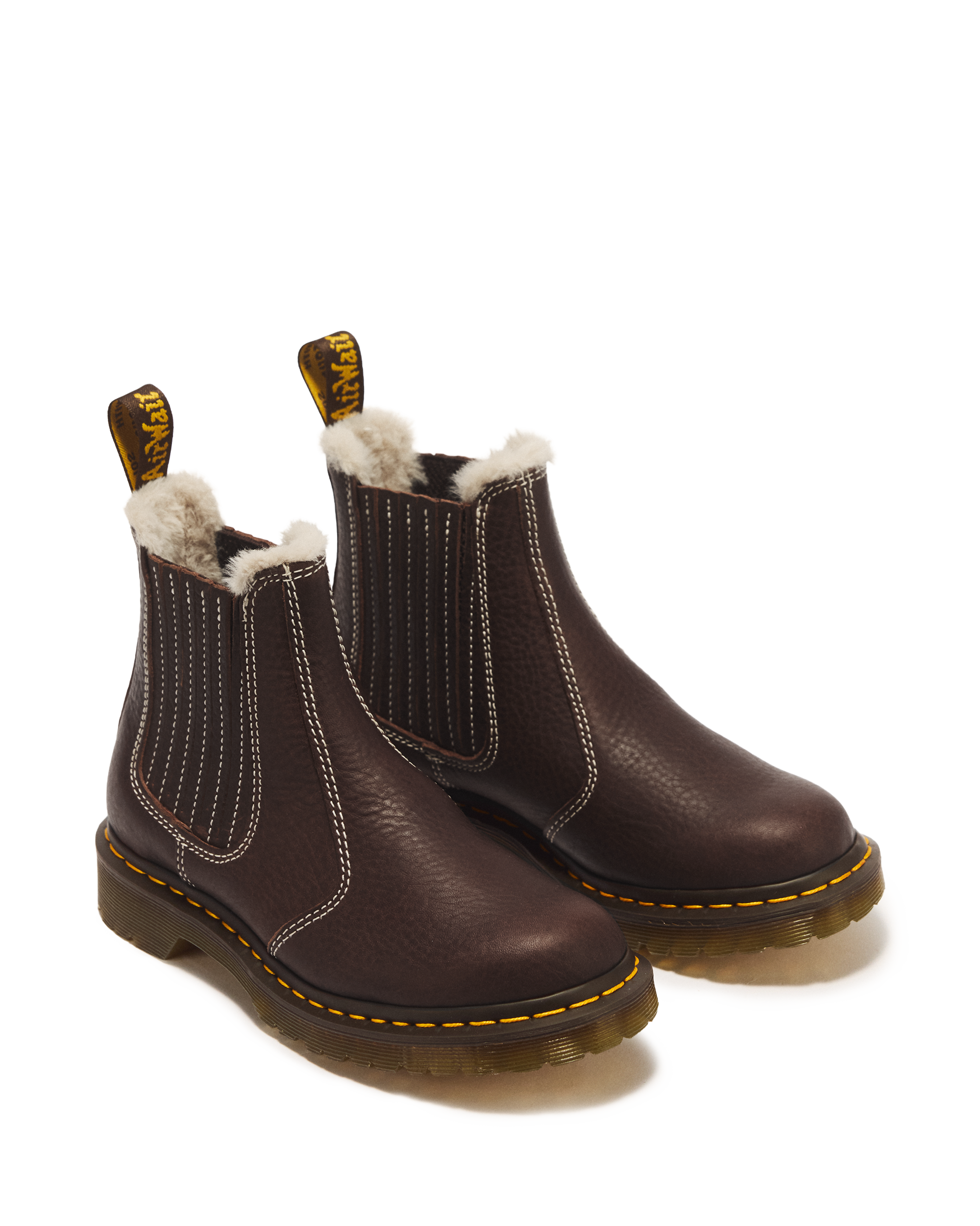 Botas Chelsea 2976 Leonore II de piel Grizzly con forro sintético