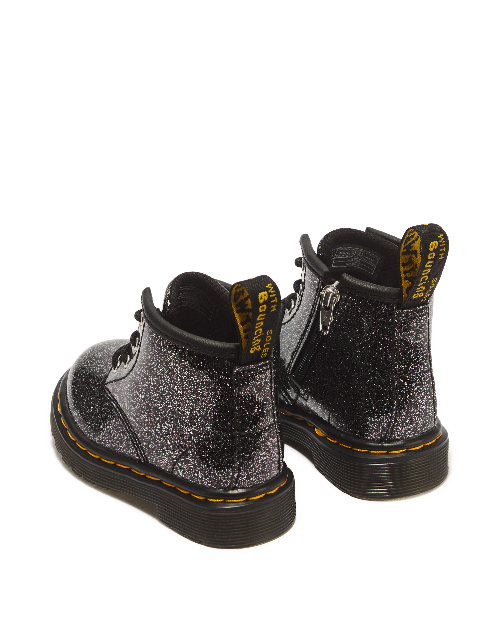 INFANT 1460 GLITTER PATENT LEATHER BOOTS
