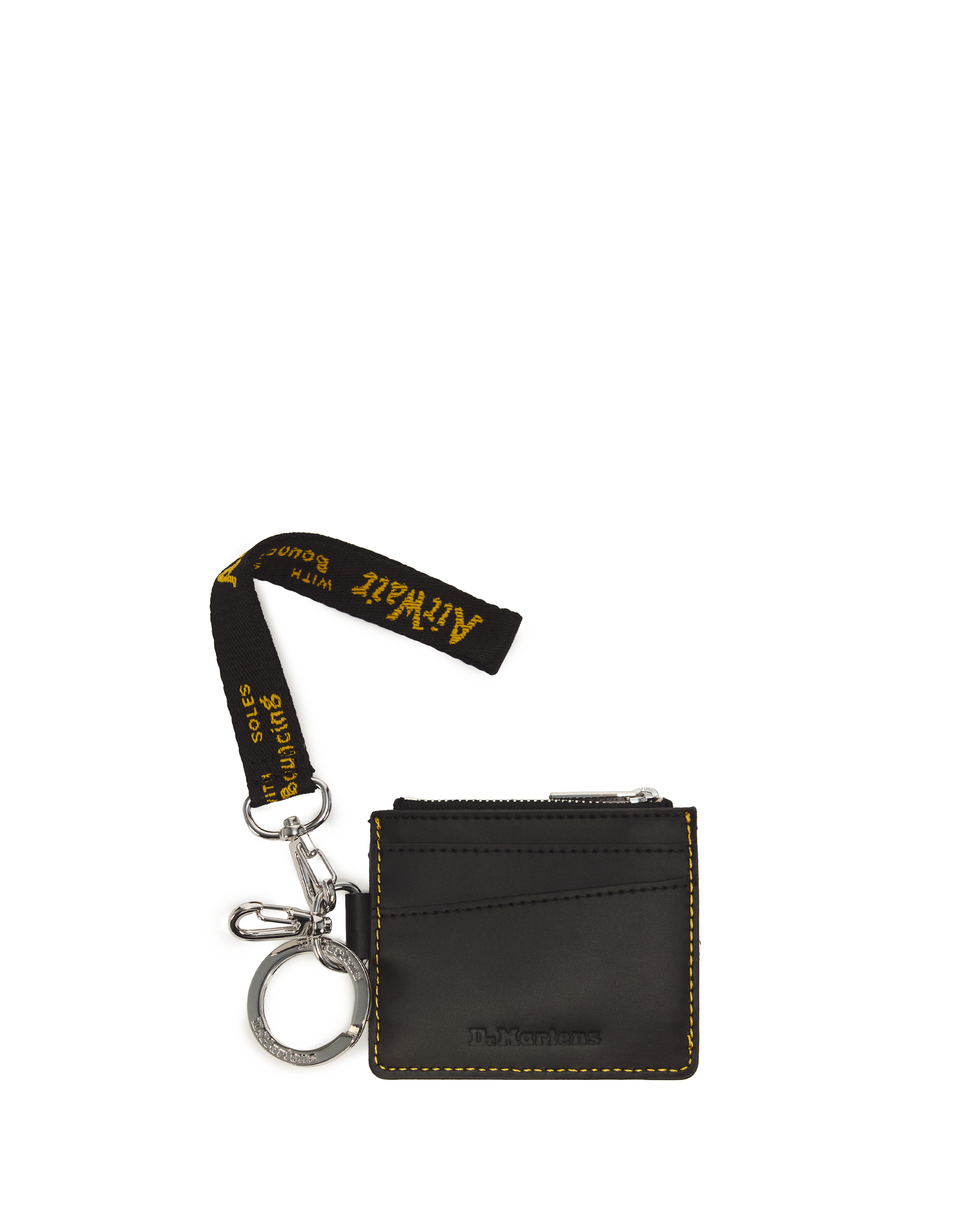 Kiev Leather Cardholder Keyring in Black | Dr. Martens™