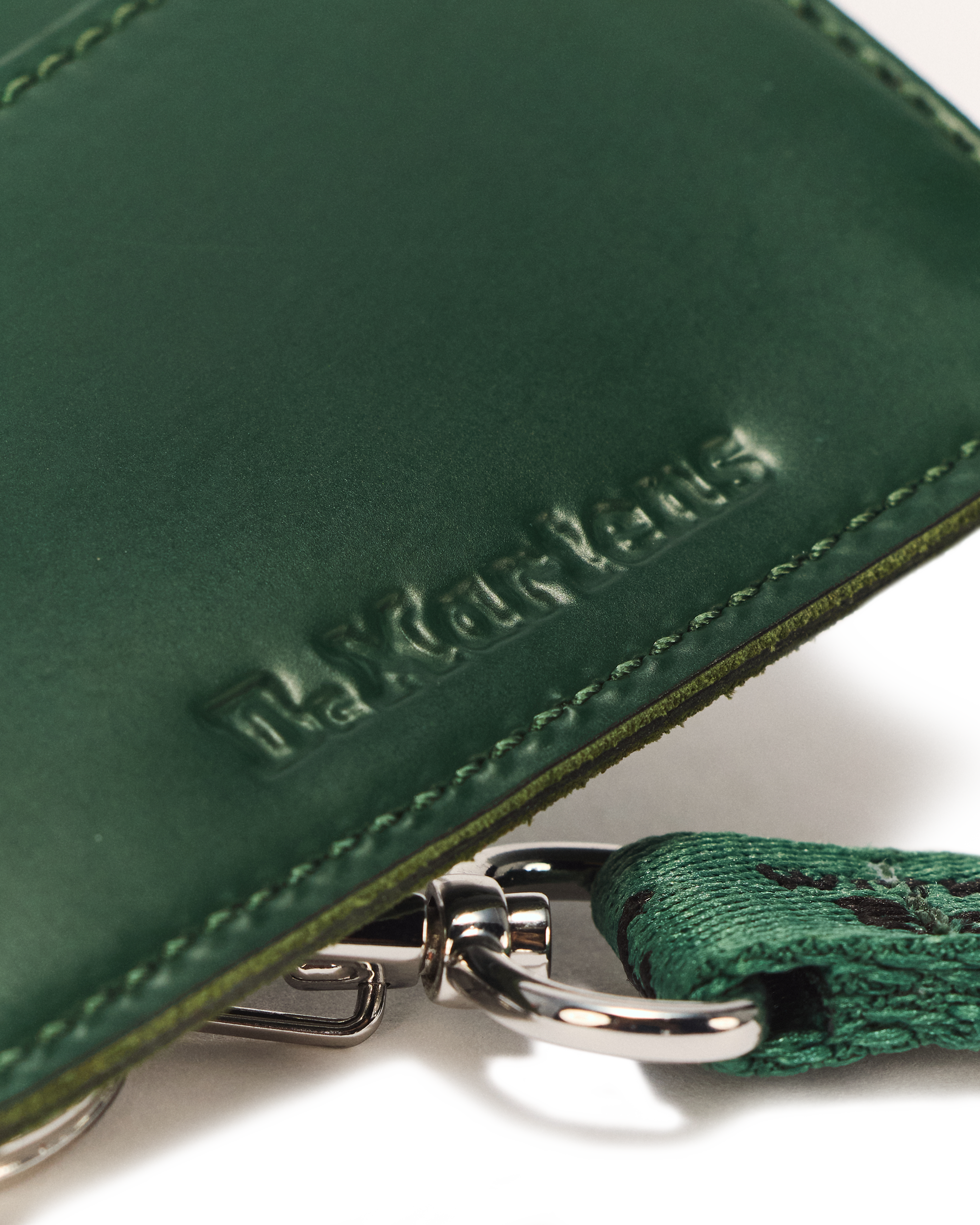 Kiev Leather Cardholder in DMS GREEN | Dr. Martens™