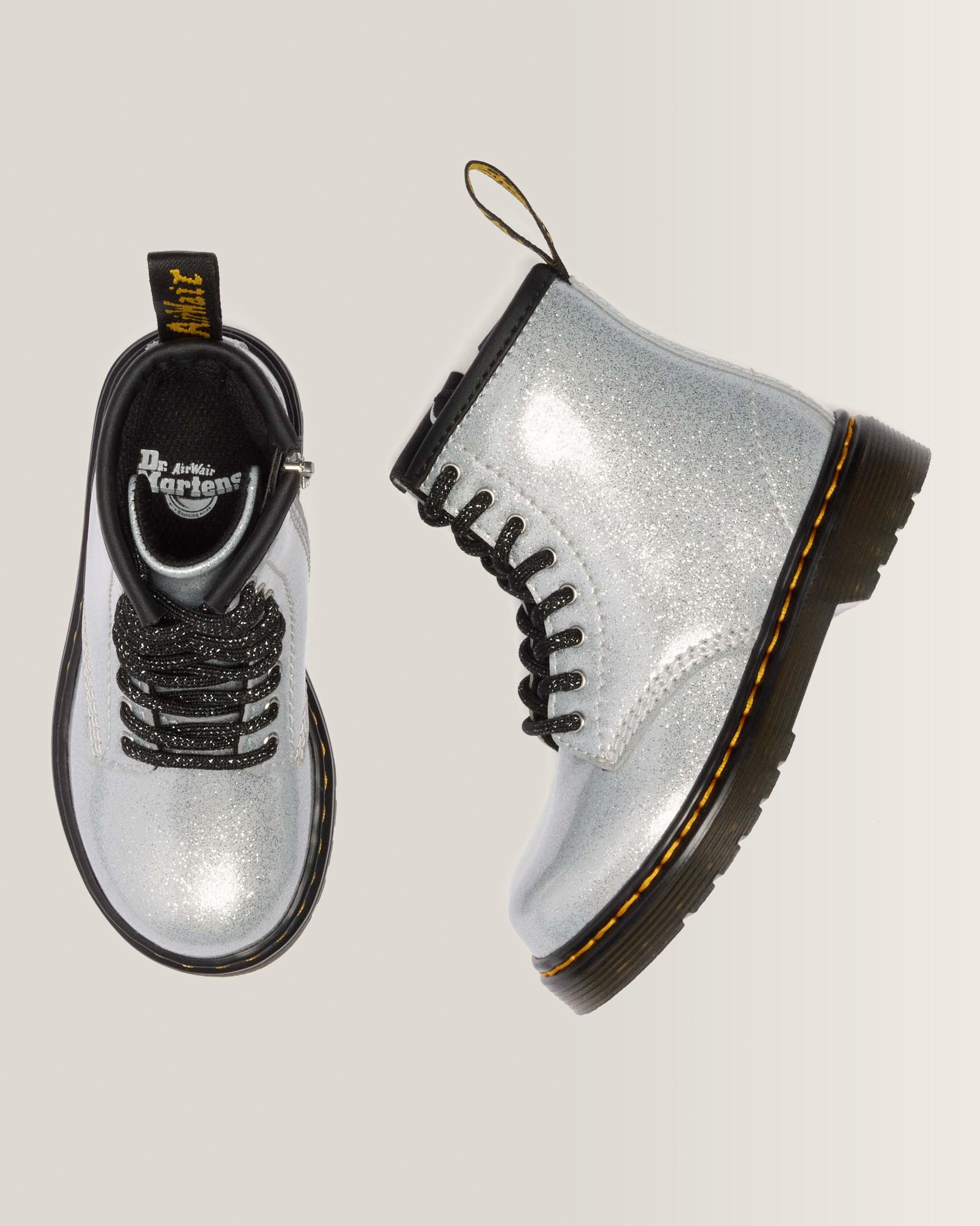 BOOTS 1460 EN CUIR GLITTER PATENT POUR TOUT-PETIT