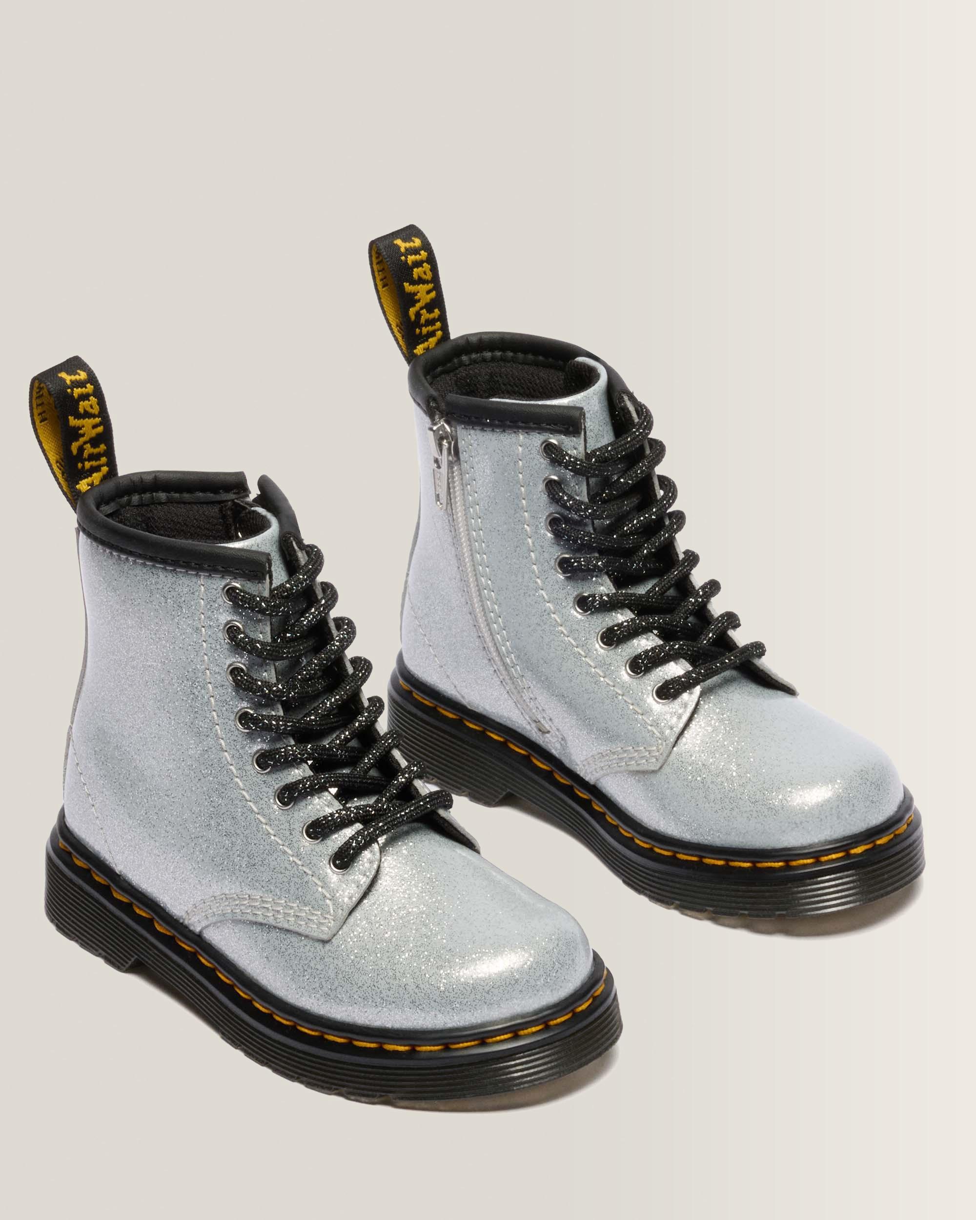 BOOTS 1460 EN CUIR GLITTER PATENT POUR TOUT-PETIT