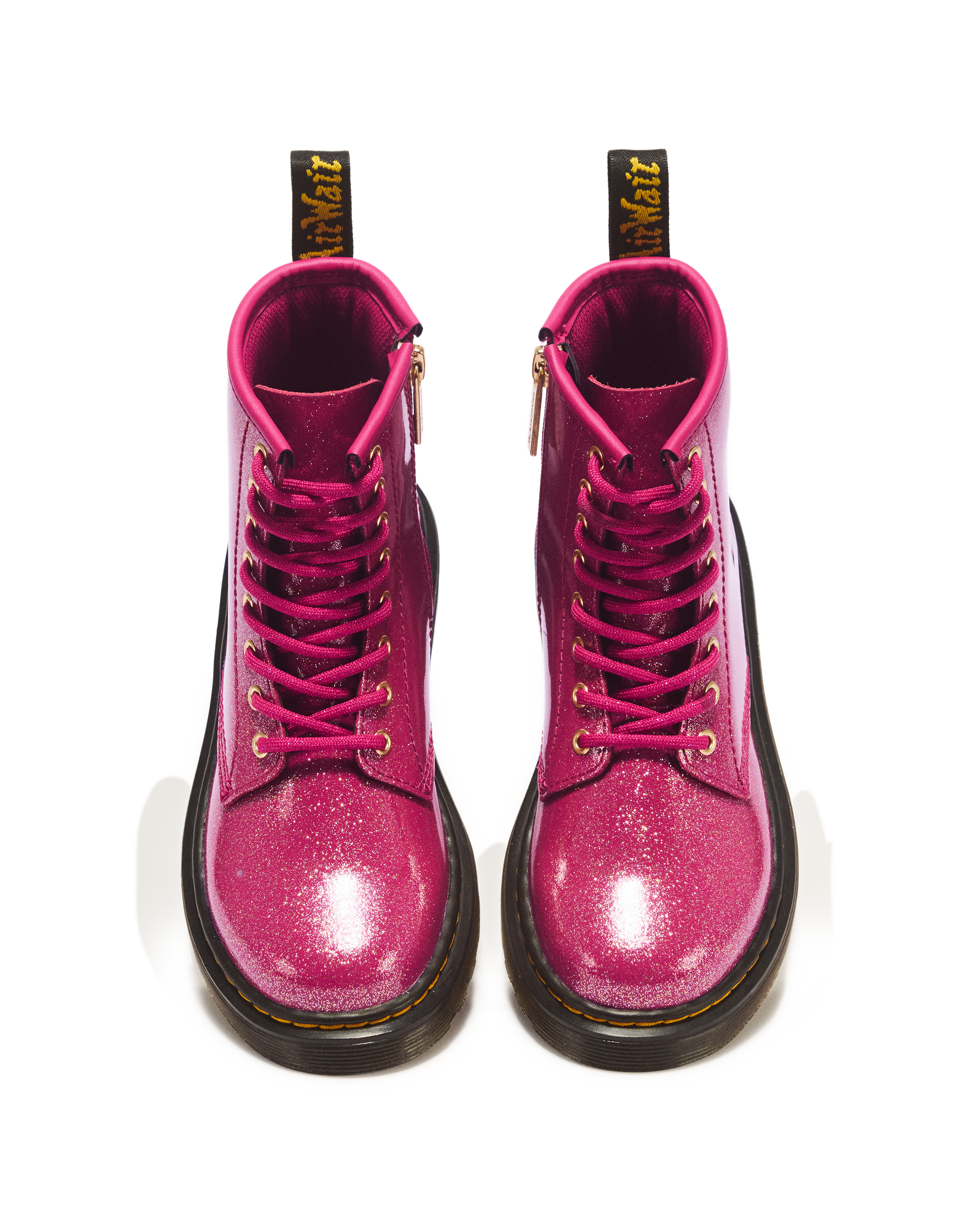 JUNIOR 1460 GLITTER PATENT LEATHER  BOOTS