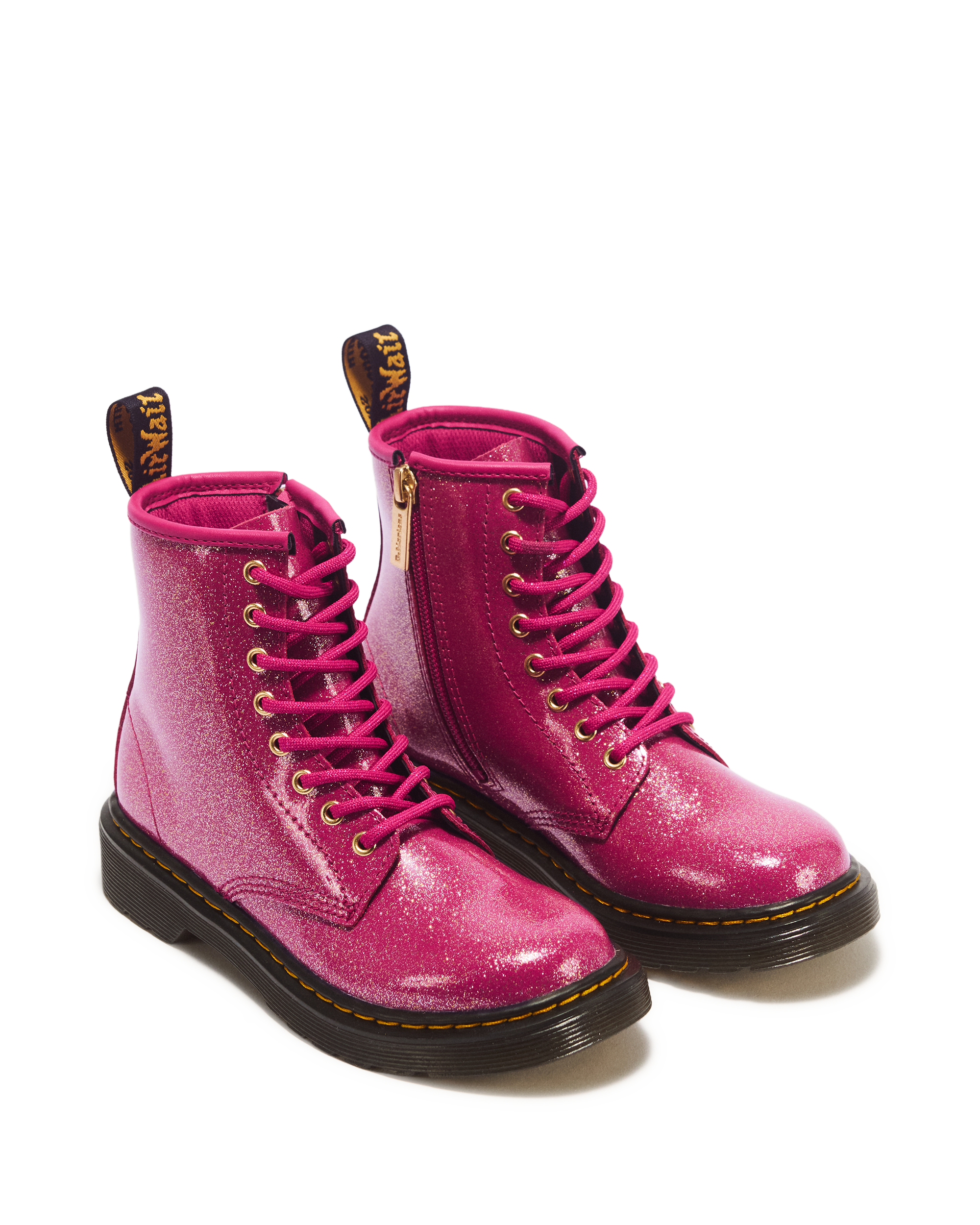 JUNIOR 1460 GLITTER PATENT LEATHER  BOOTS