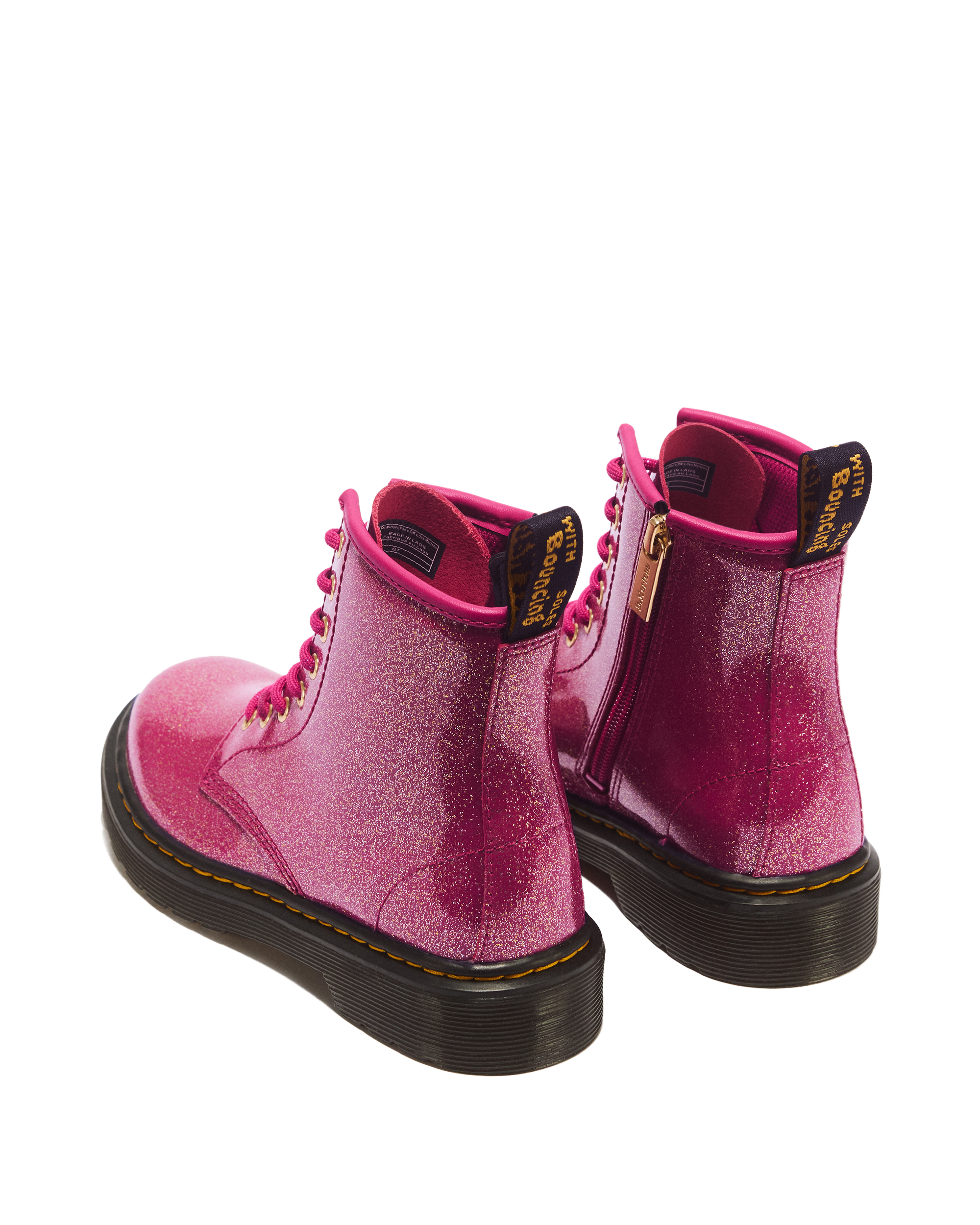 JUNIOR 1460 GLITTER PATENT LEATHER  BOOTS