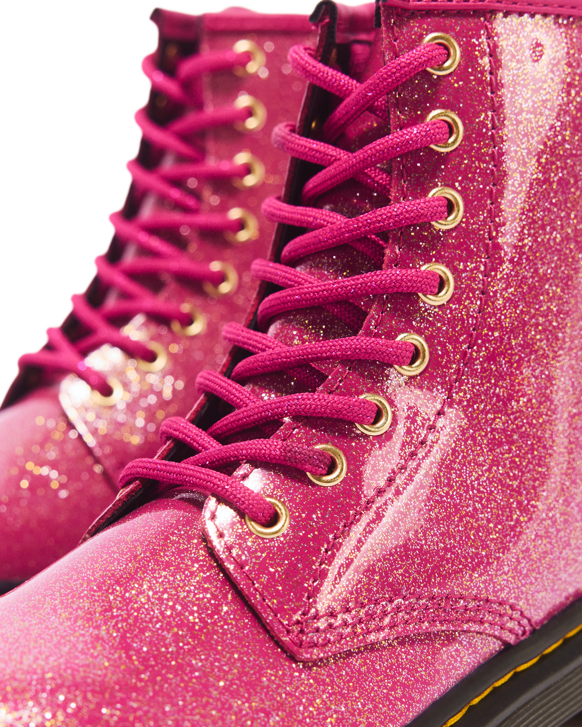 JUNIOR 1460 GLITTER PATENT LEATHER  BOOTS