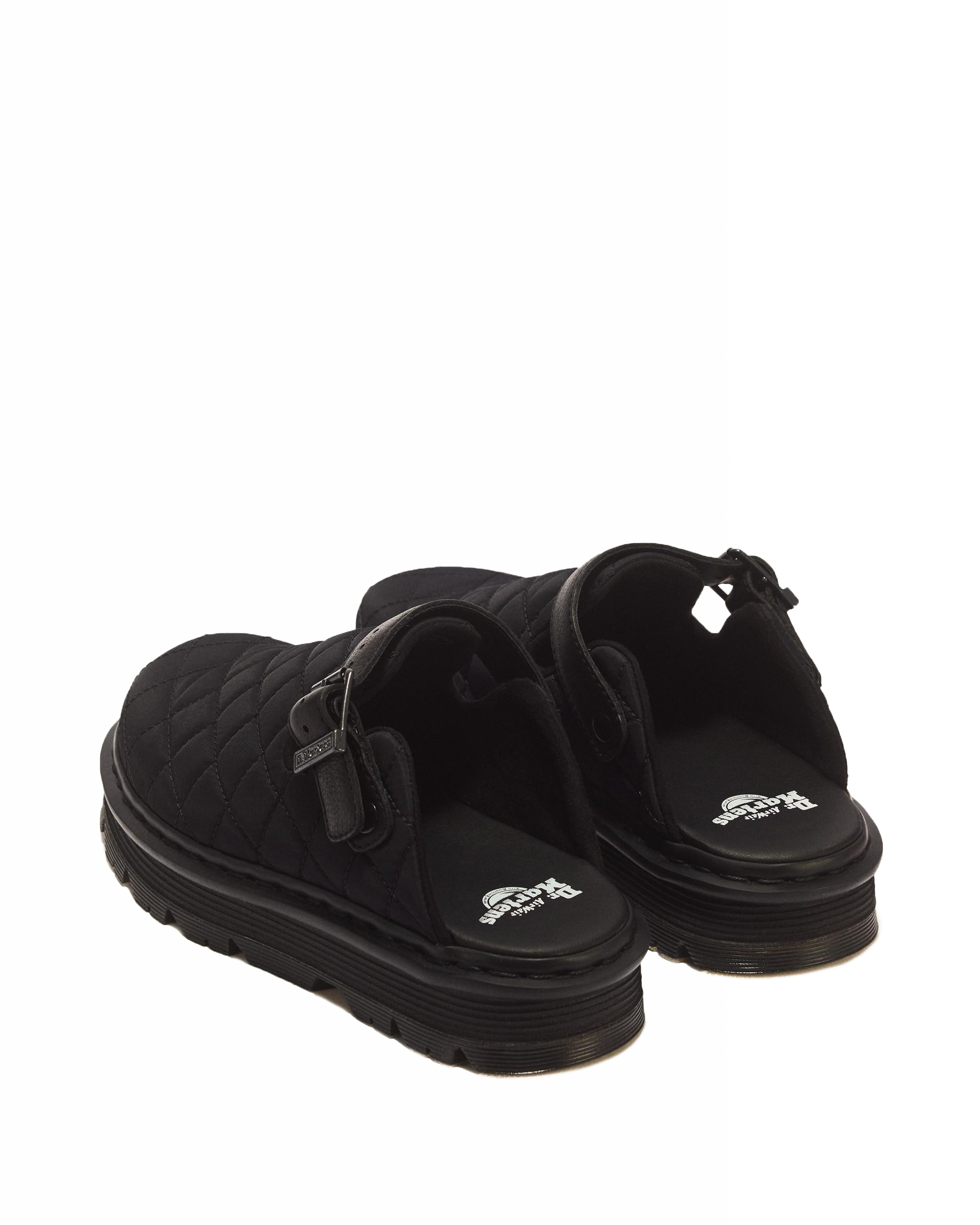 Mules Zebzag Quilted Canvas con Platform