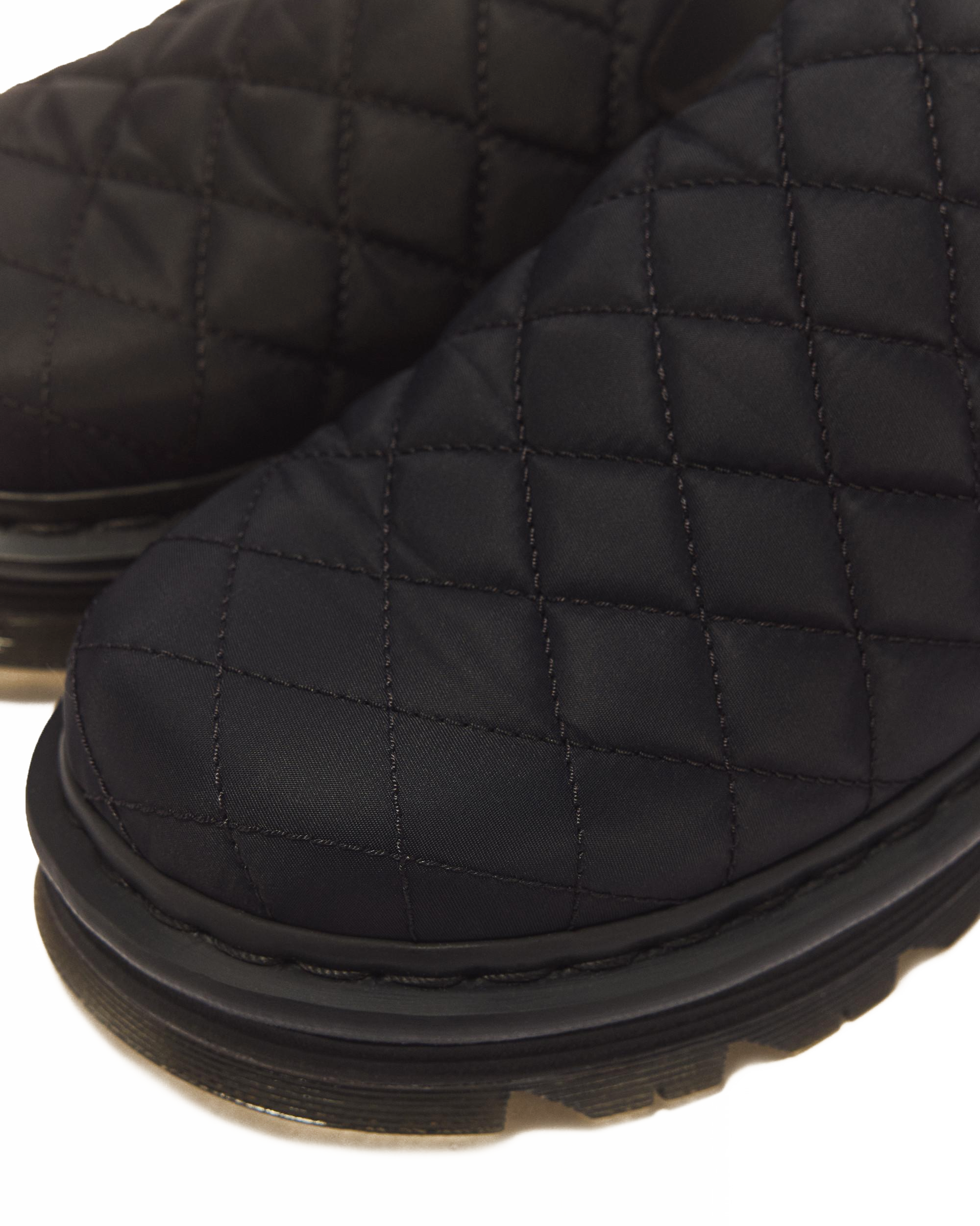 Mules Zebzag Quilted Canvas con Platform