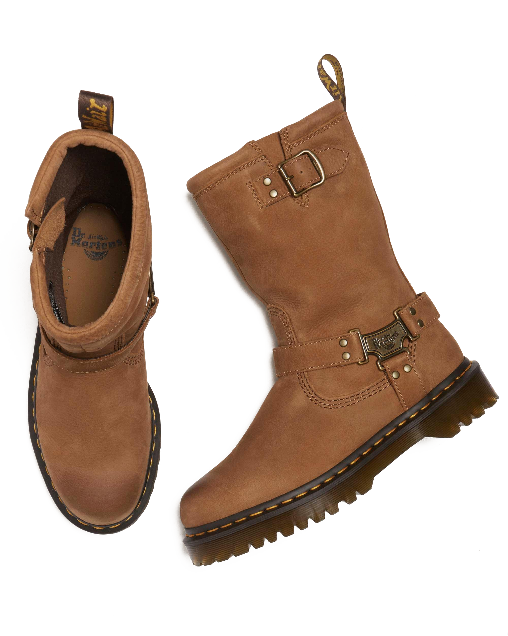 Stivali biker Anistone Hi in pelle Tumbled Nabuk