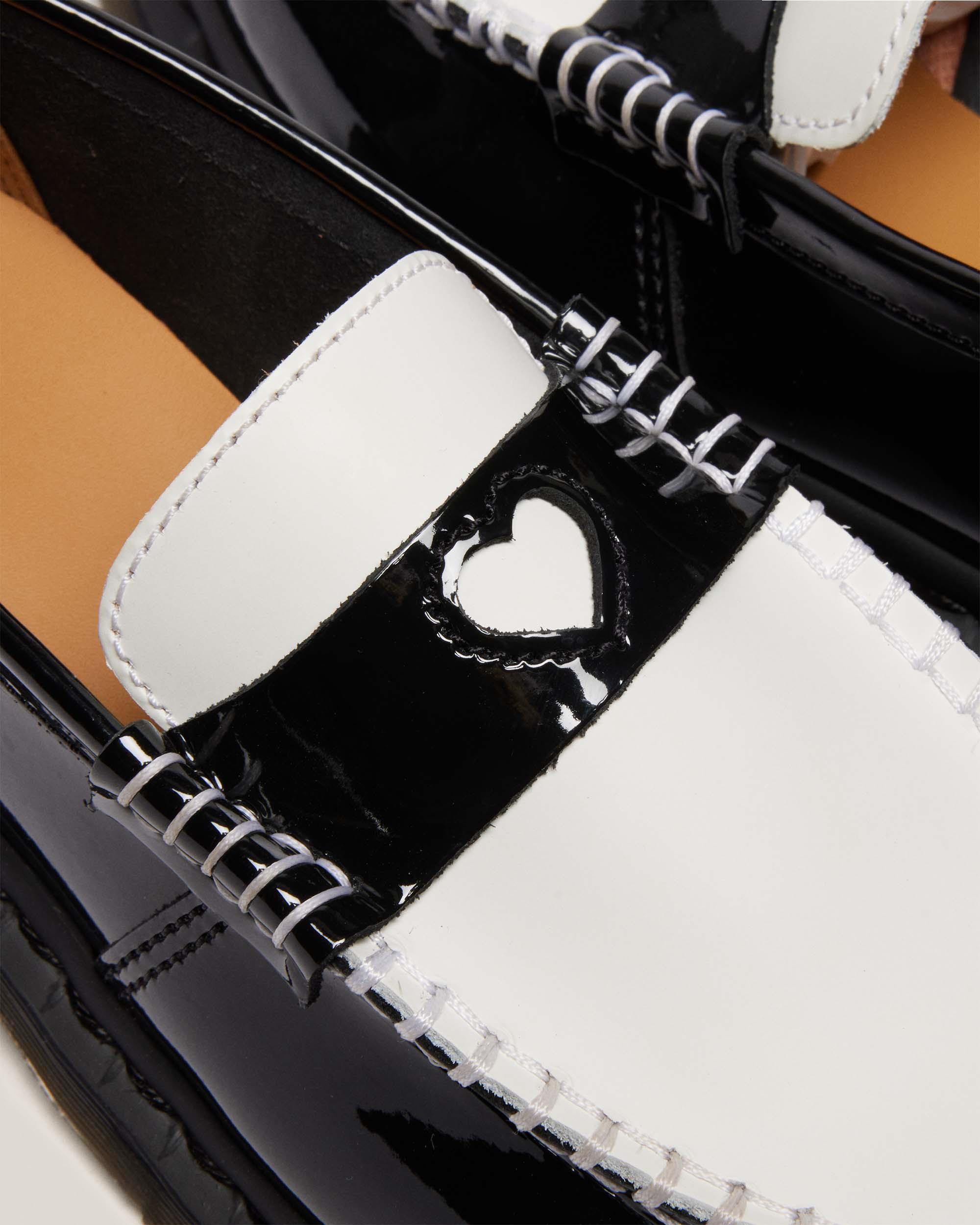 MOCASINES PENTON CORAZÓN DE CHAROL BICOLOR