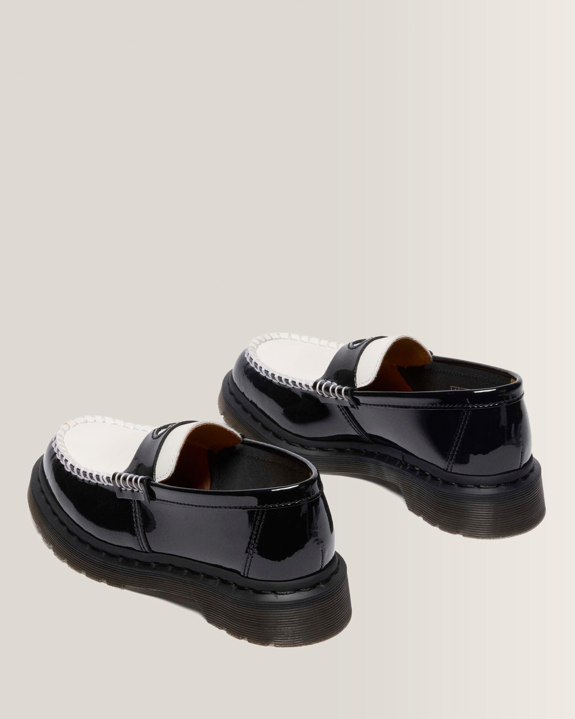 MOCASINES PENTON CORAZÓN DE CHAROL BICOLOR