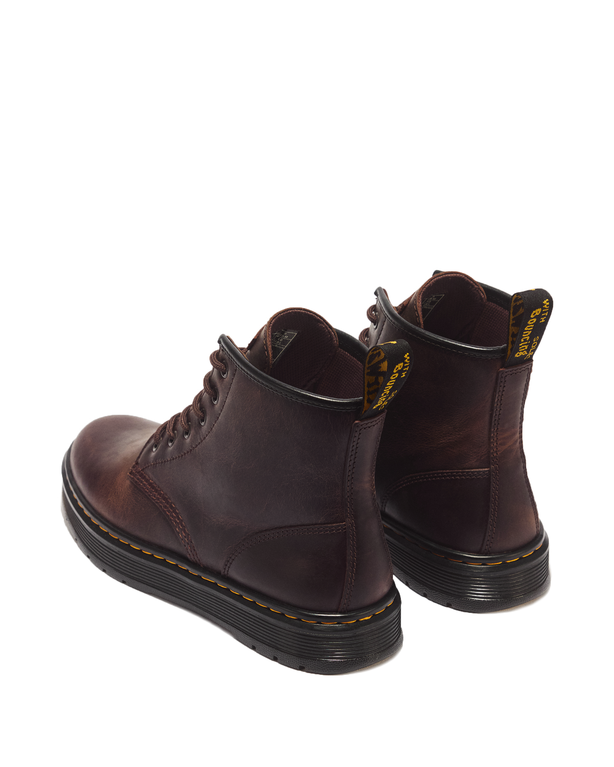 Brookline Crazy Horse Leather Chukka Boots in Dark Brown | Dr