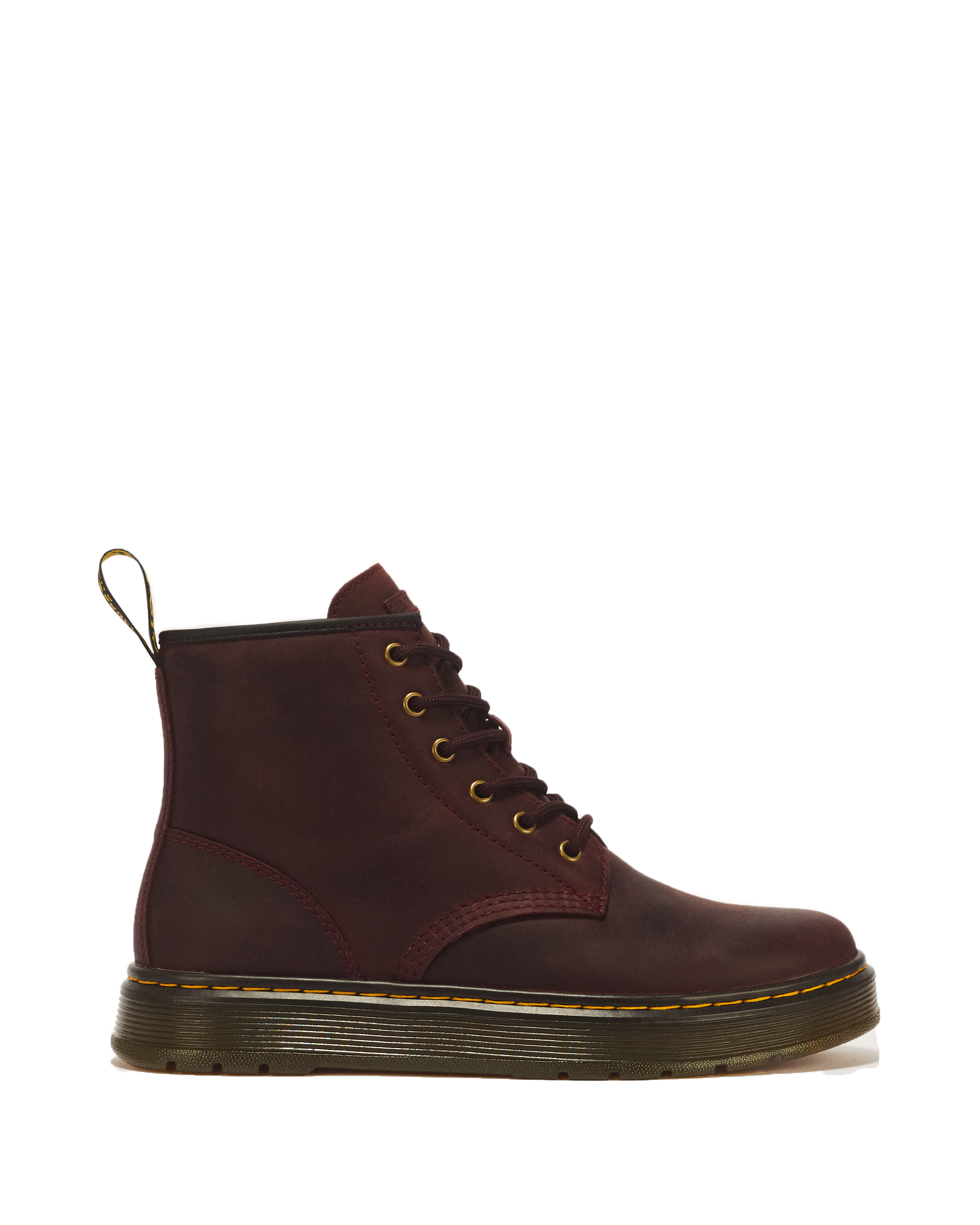 Brookline Chukka Crazy Horse Leather Ankle Boots in CHERRY RED