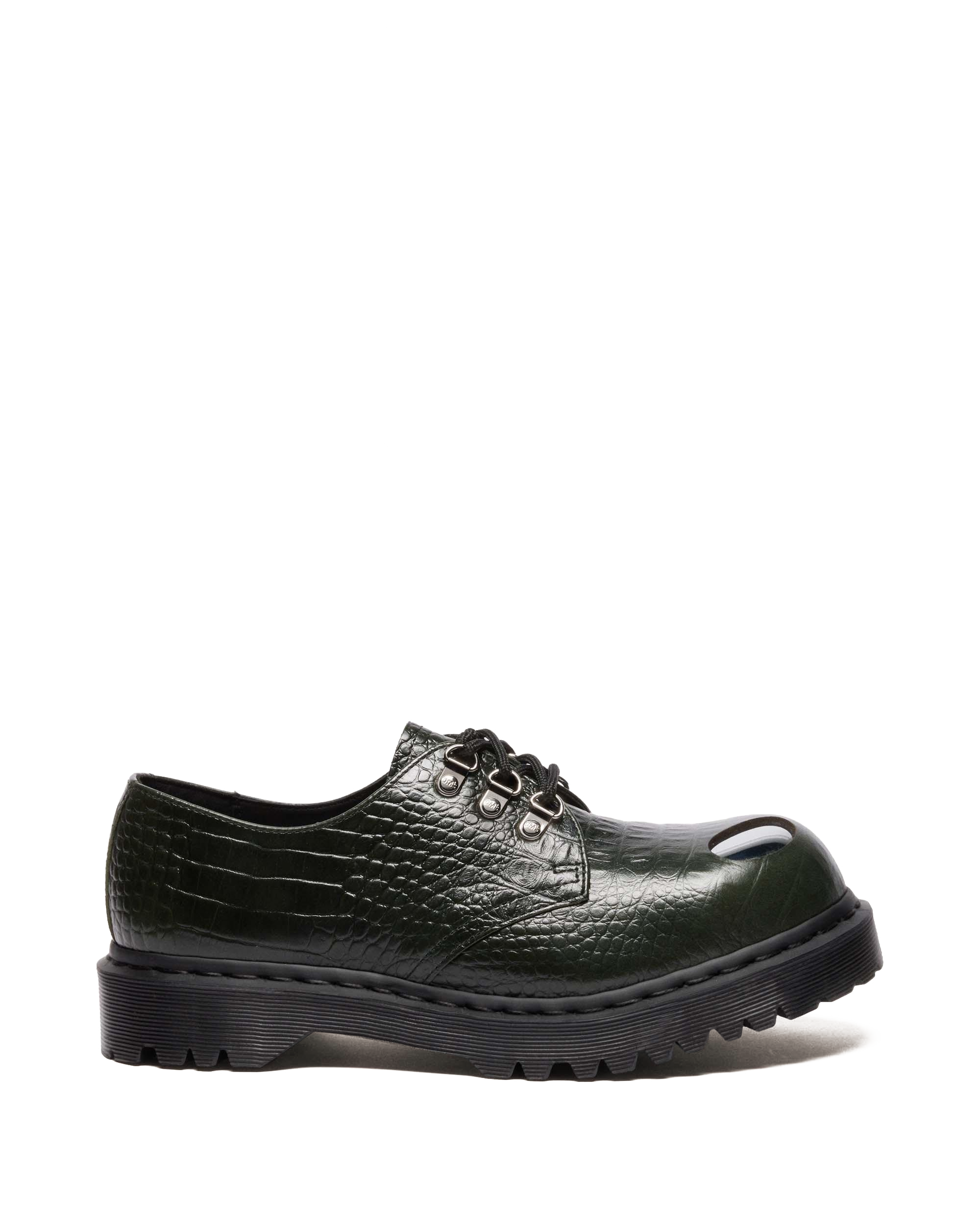 1461 Bex Steel Toe Leather Shoes in Forest Green | Dr. Martens™