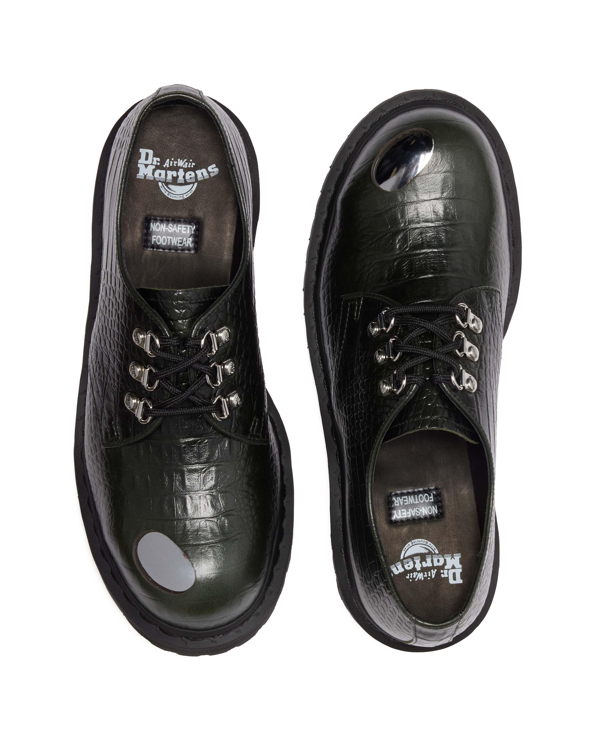 1461 Bex Steel Toe Leather Shoes in Forest Green | Dr. Martens™