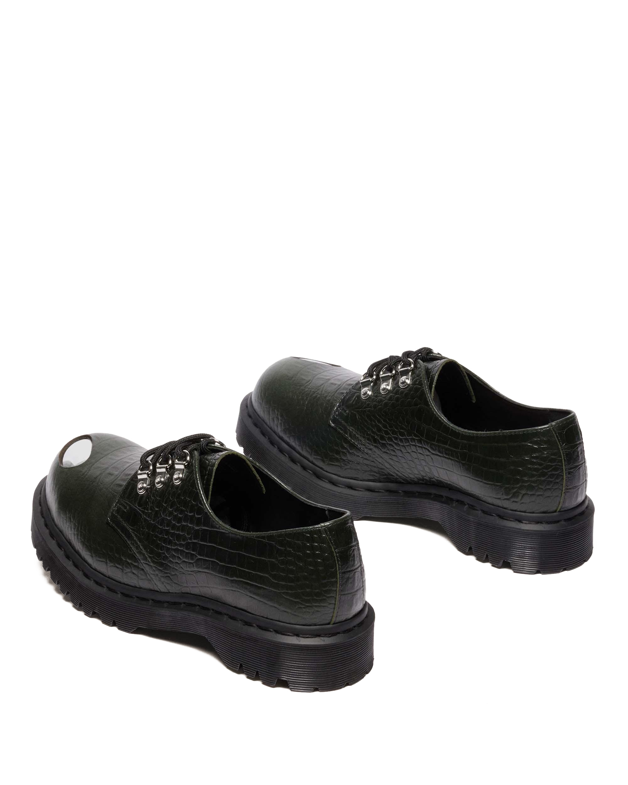 1461 Bex Steel Toe Leather Shoes in Forest Green | Dr. Martens™