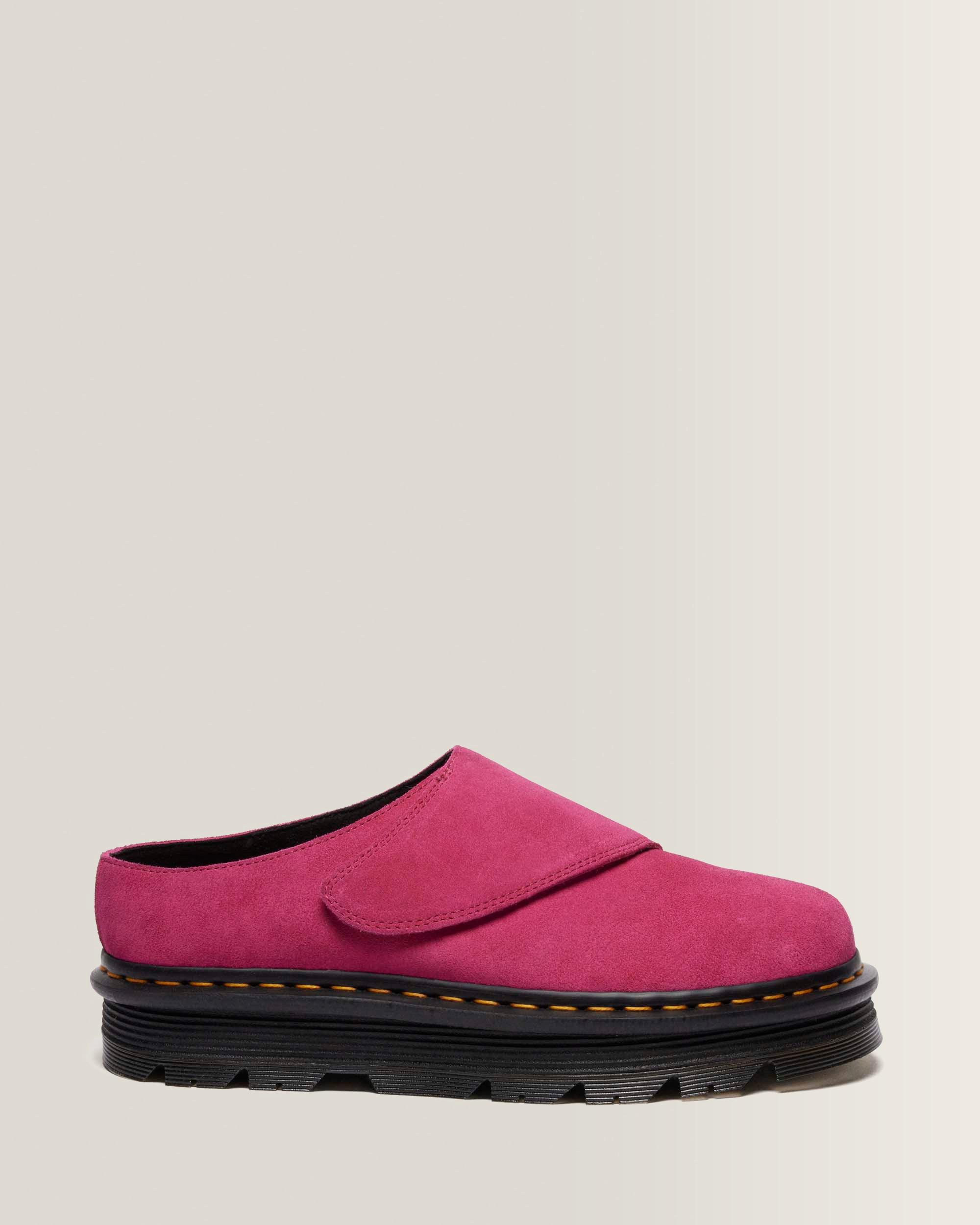 Zebzag Anywair Suede Mules in Fuchsia Pink | Dr. Martens™