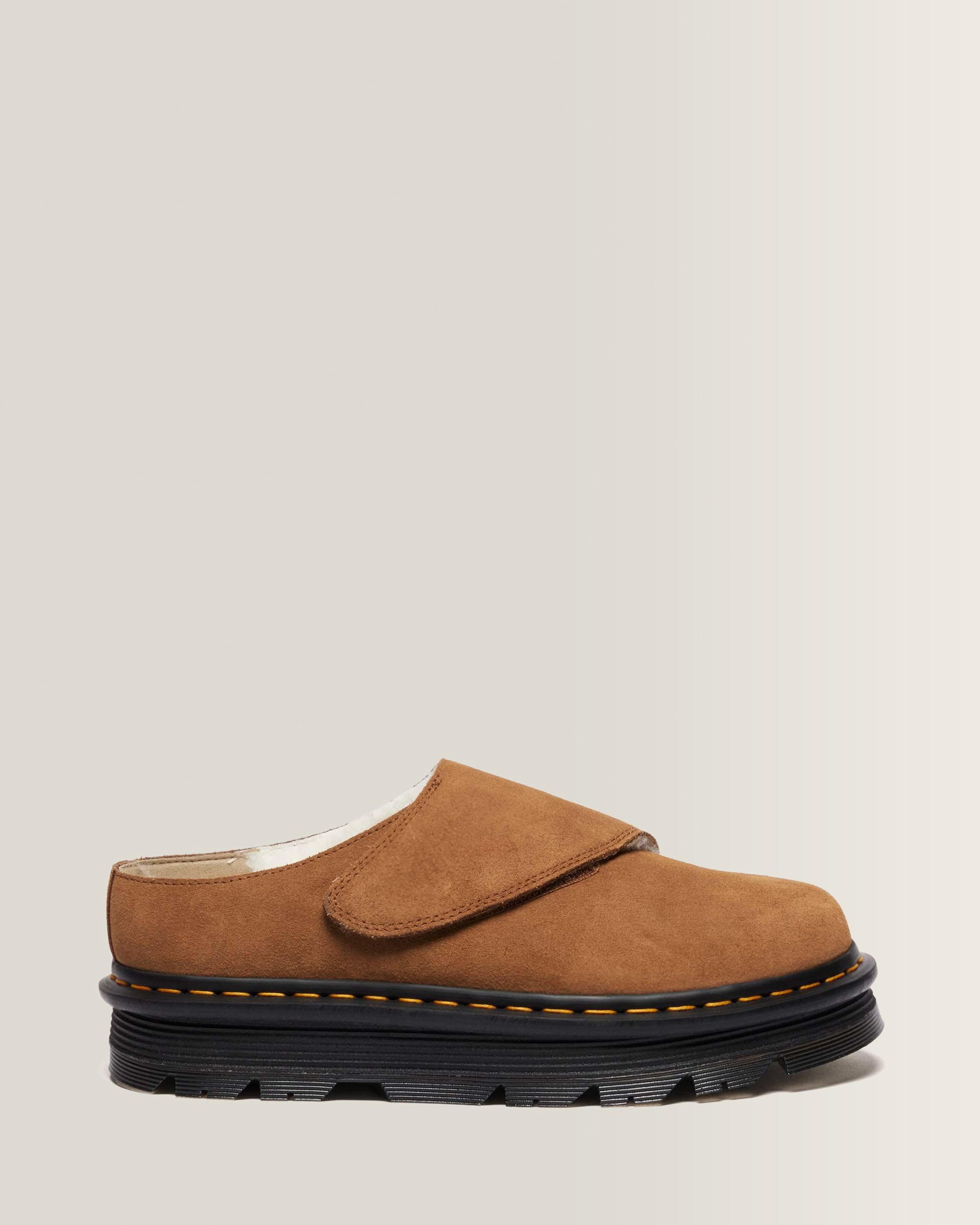 Zebzag AnyWair Warm Lined Suede Mules in Desert Brown | Dr. Martens™