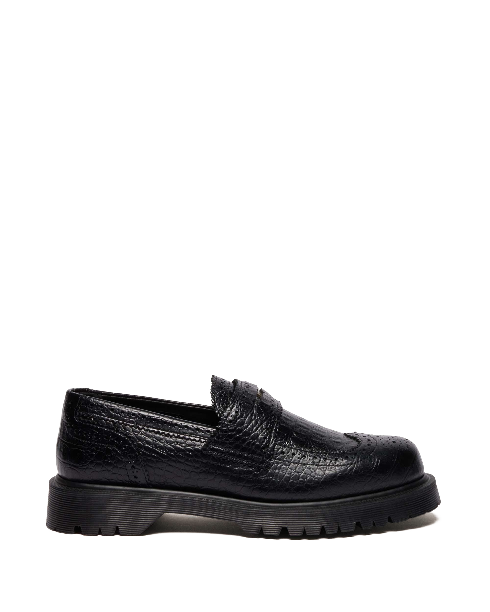 Penton Brogue Emboss Leather Loafers
