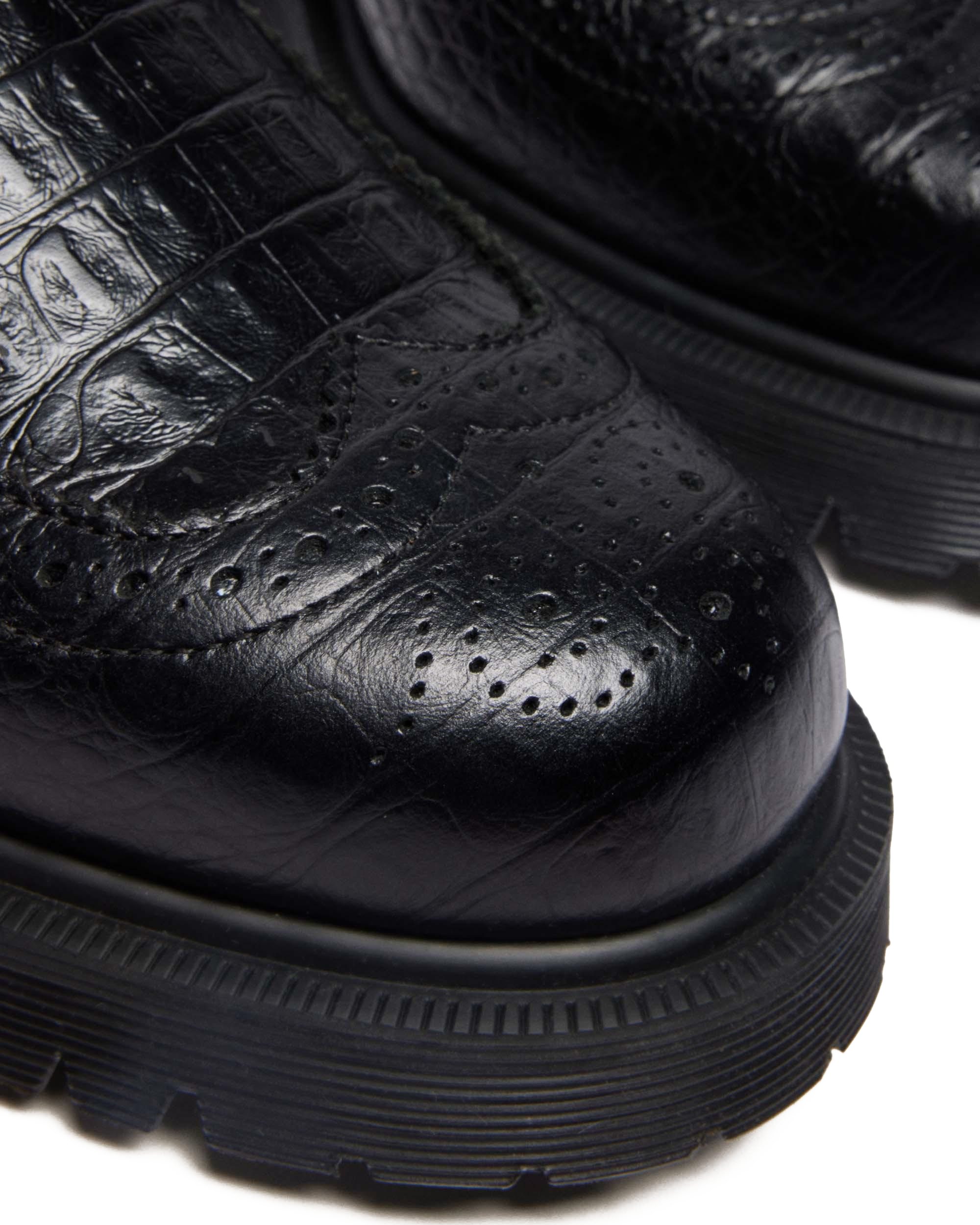 Penton Brogue Emboss Leather Loafers