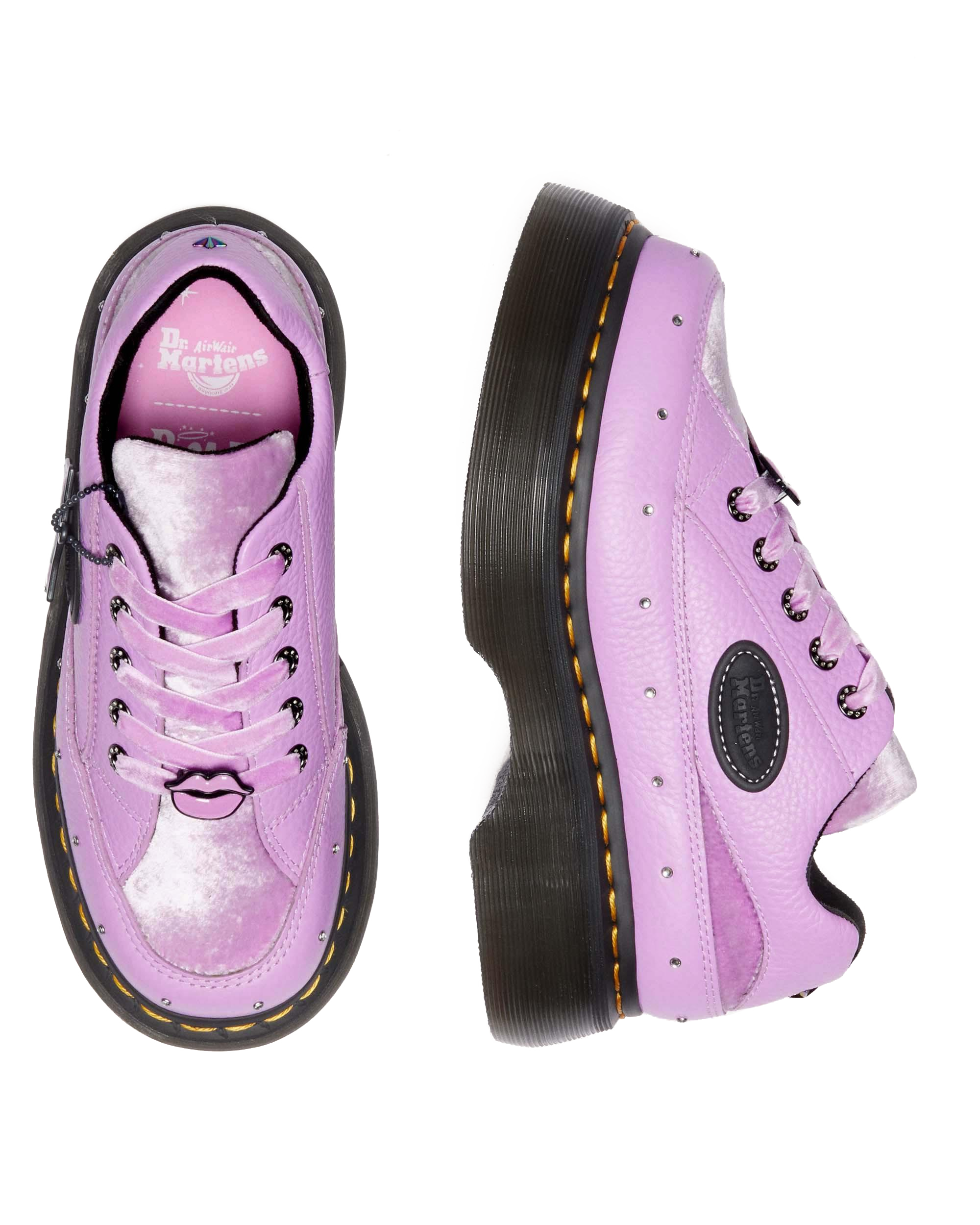 Buzz Bratz 5-Eye Leather Shoes in Bratz Purple | Dr. Martens™
