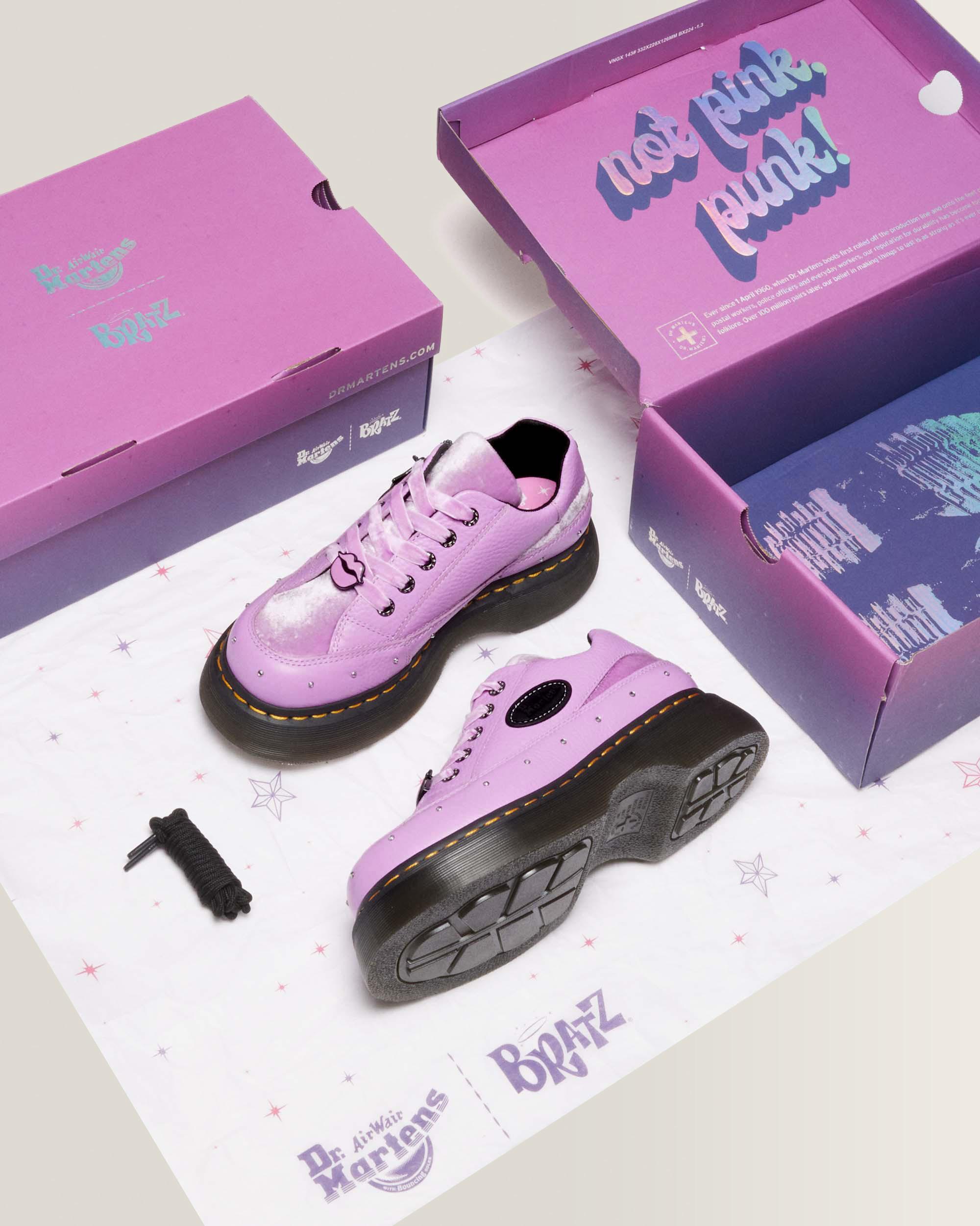 Buzz Bratz 5-Eye Leather Shoes in Bratz Purple | Dr. Martens™