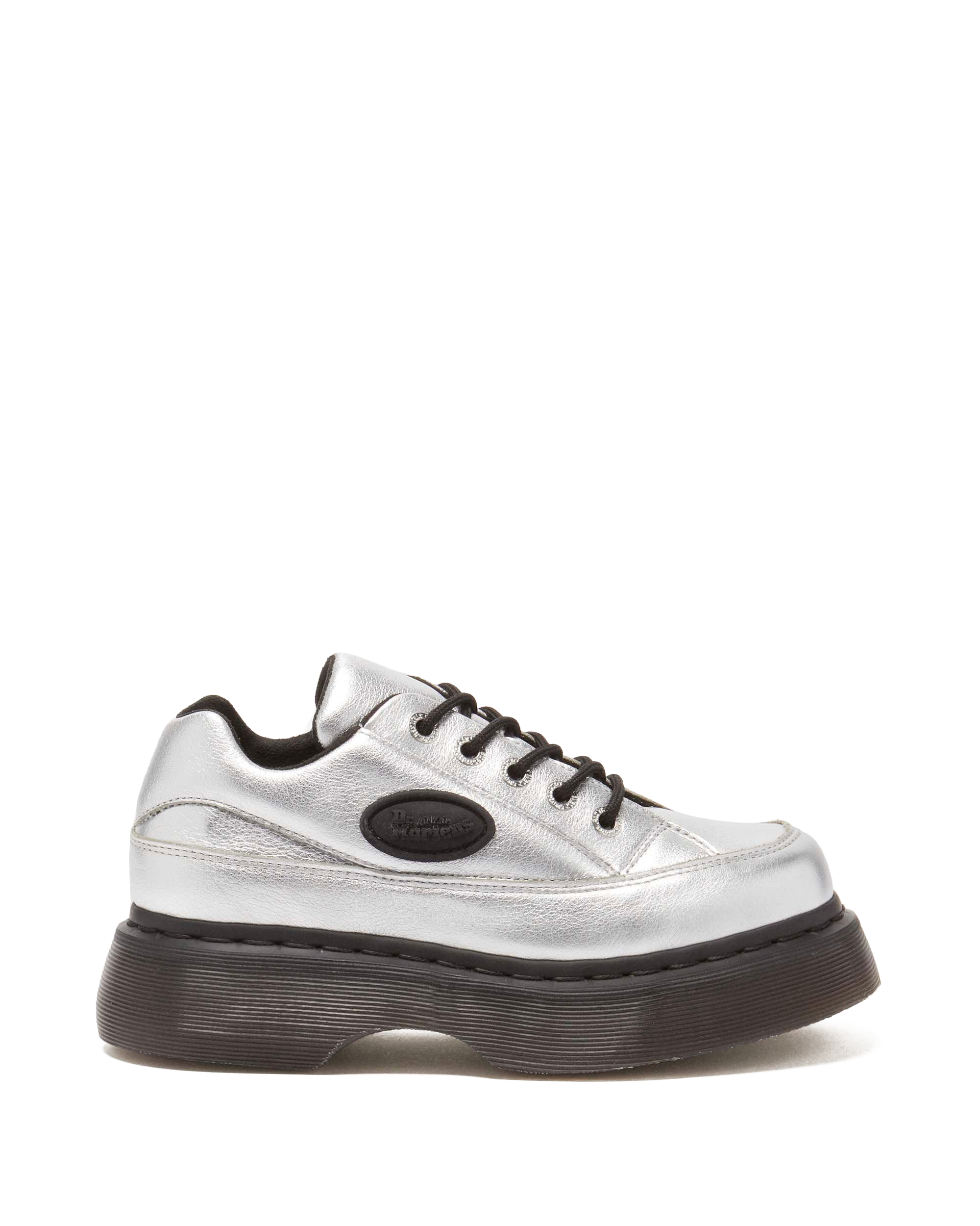 Zapatos Buzz de piel metalizada con 5 ojales