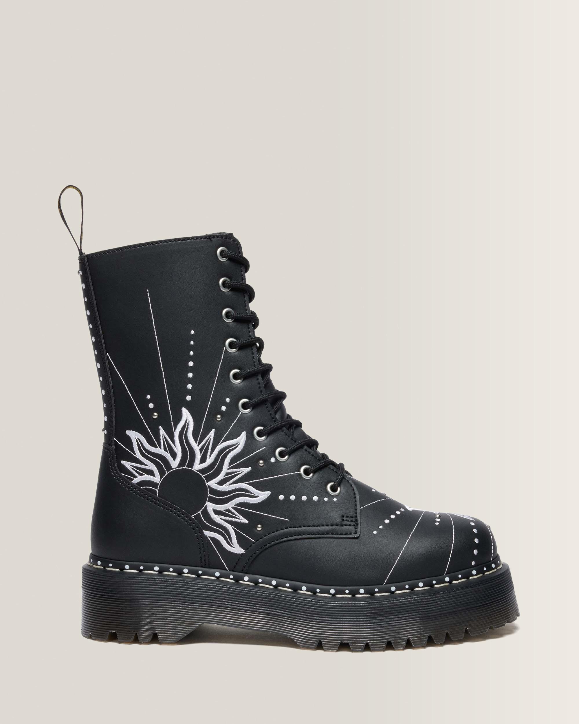 Jadon Hi Solar Flare Reclaimed Leather Platform Boots