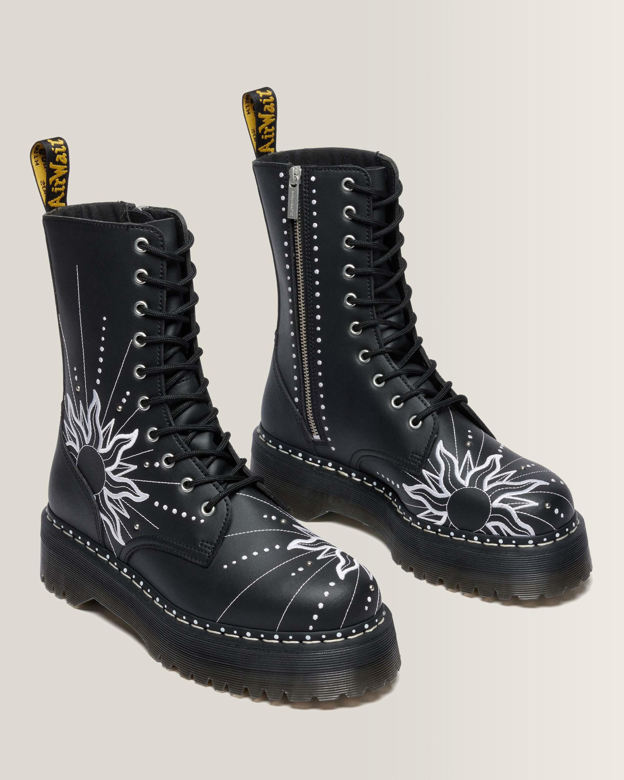 Jadon Hi Solar Flare Reclaimed Leather Platform Boots